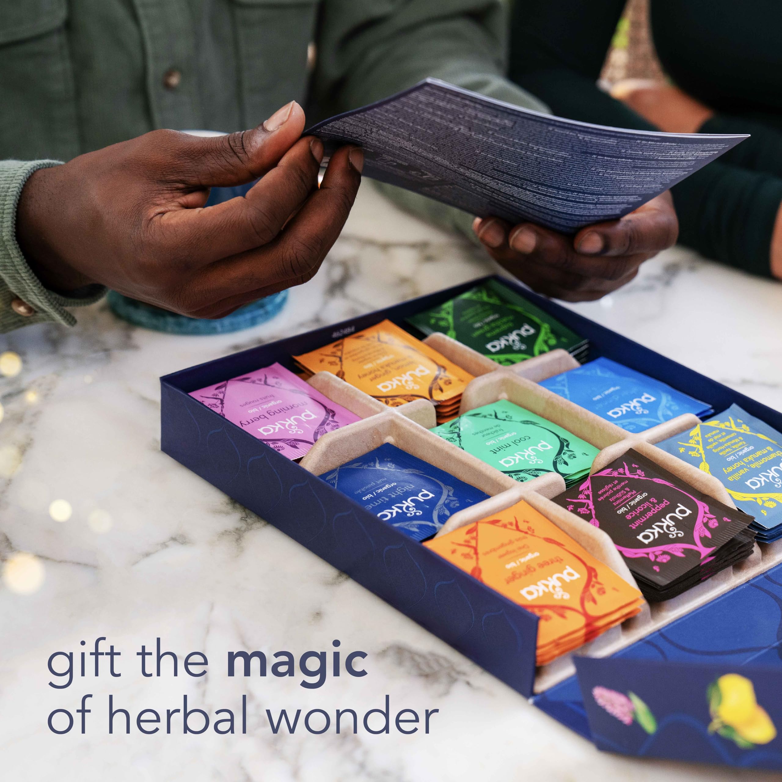 Pukka Herbs Premium Herbal Tea Selection Gift Set Box | 45 Sachets, 9 Organic Blends