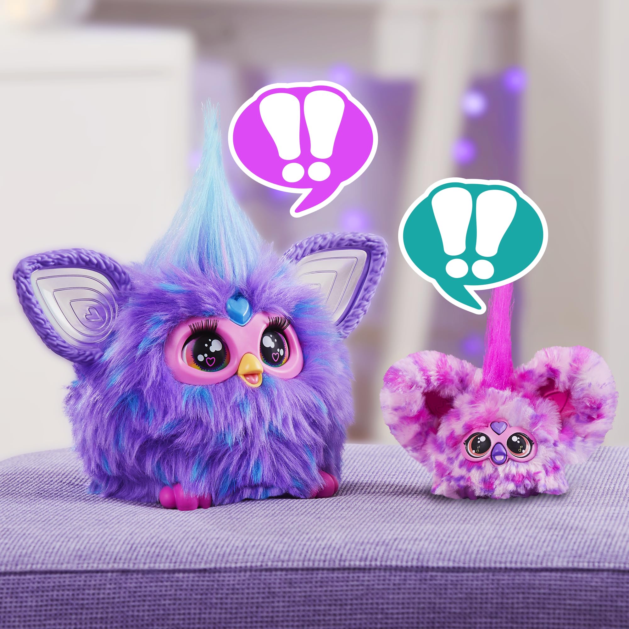 Furby Hip-Bop Mini Electronic Plush Toy, Pink 6