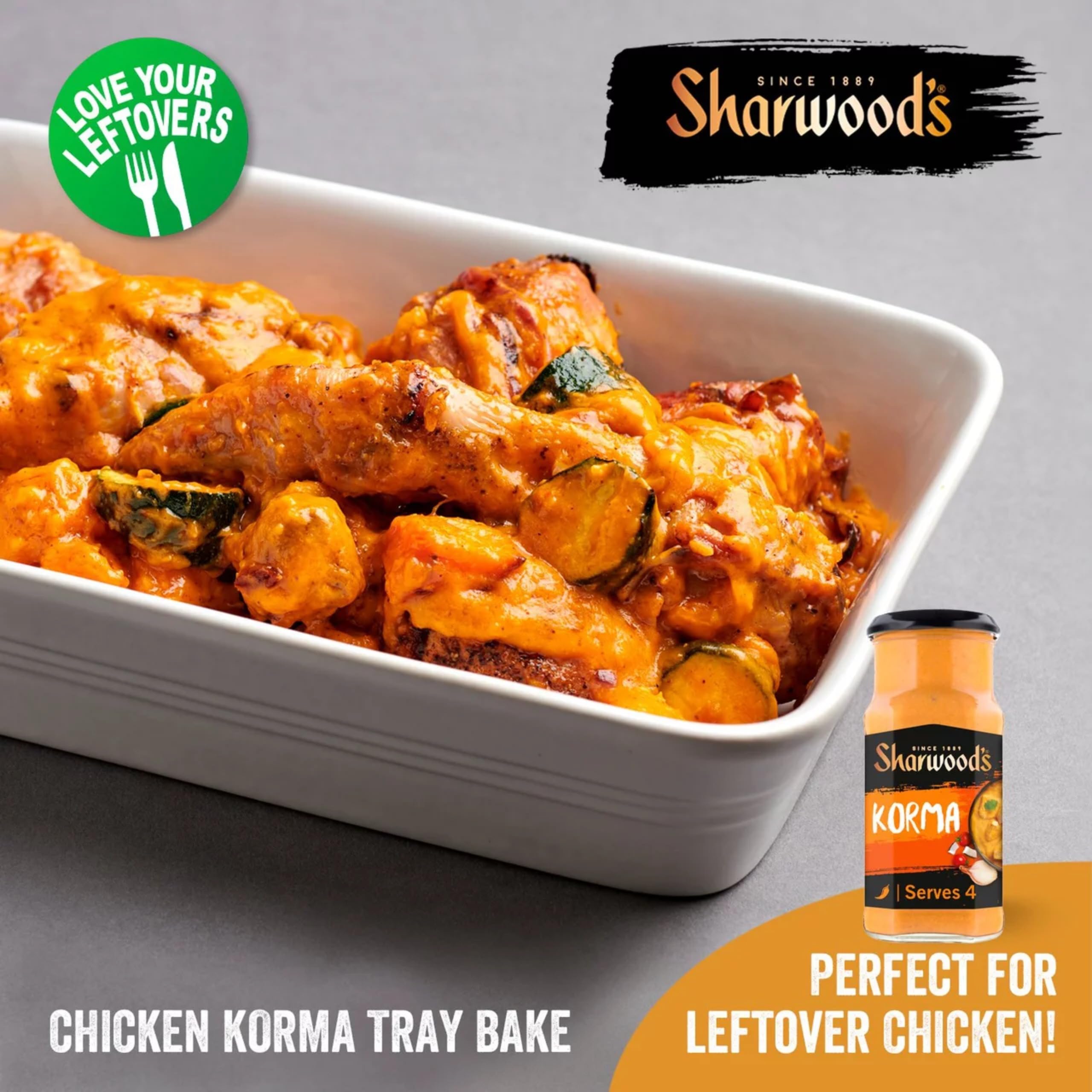 Sharwood's Korma Curry Sauce - 30% Less Fat, Creamy Coconut & Tomato Blend | 420g Jar 3
