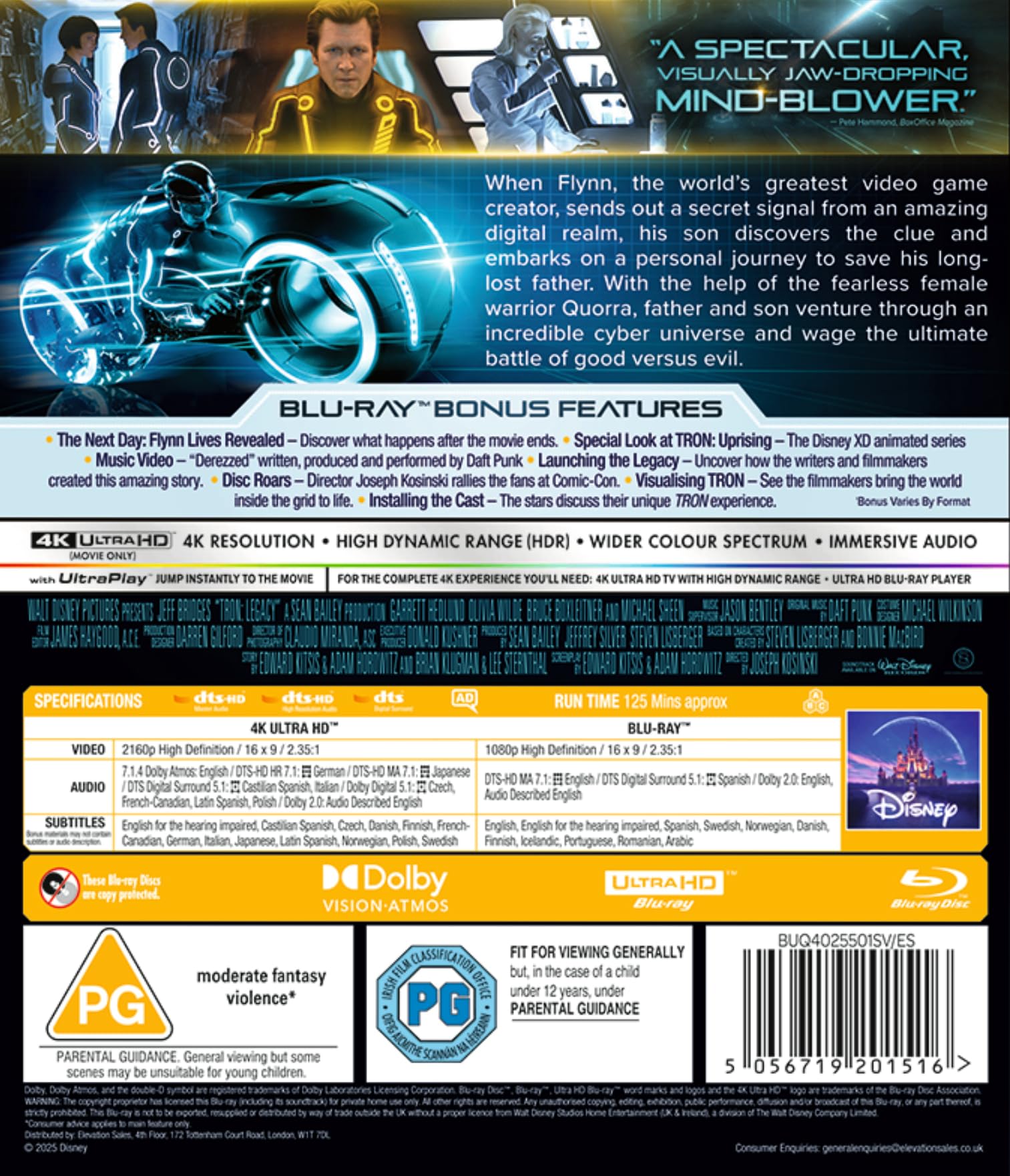 Disney's Tron Legacy 4K Ultra HD/BD [Blu-ray] [Region Free] 5