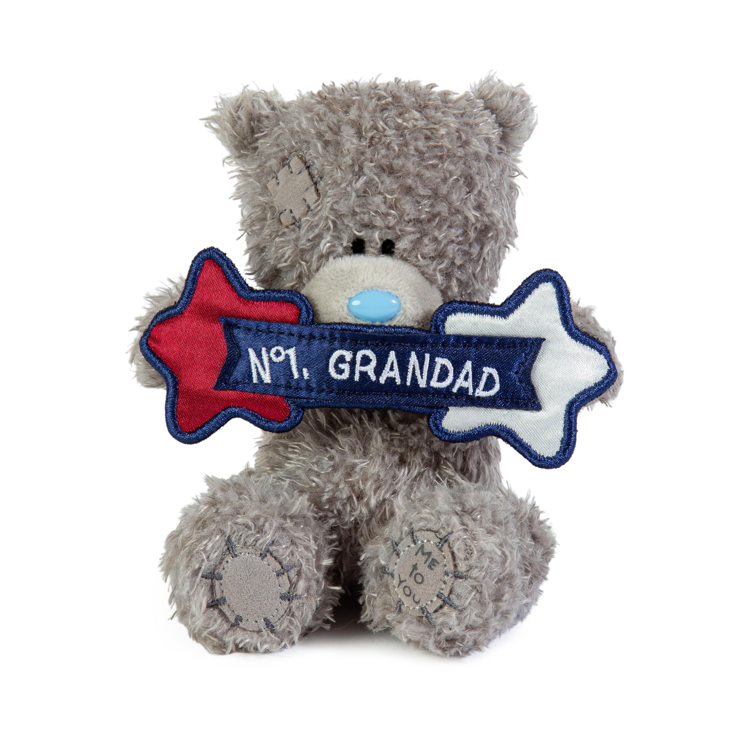 Me To You Bear Tatty Teddy 'No.1 Grandad' Plush Soft Doll | 10 cm | FP401024