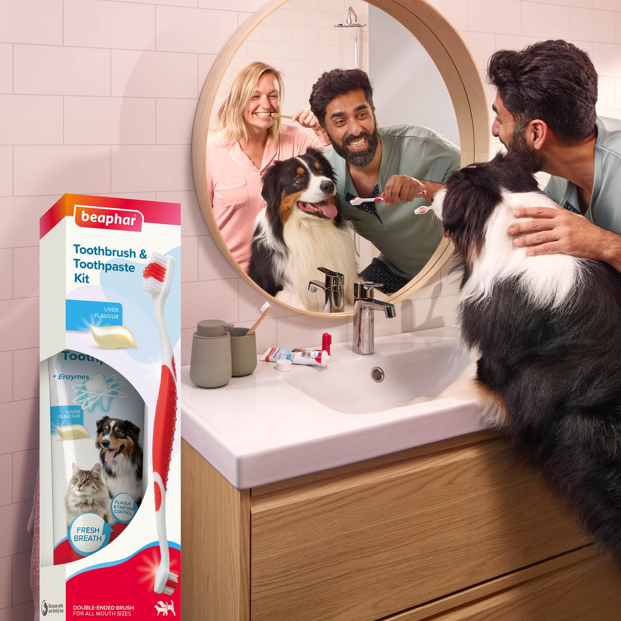 Beaphar Dental Care Kit for Cats & Dogs - Double-Ended Toothbrush & Enzyme Toothpaste 8