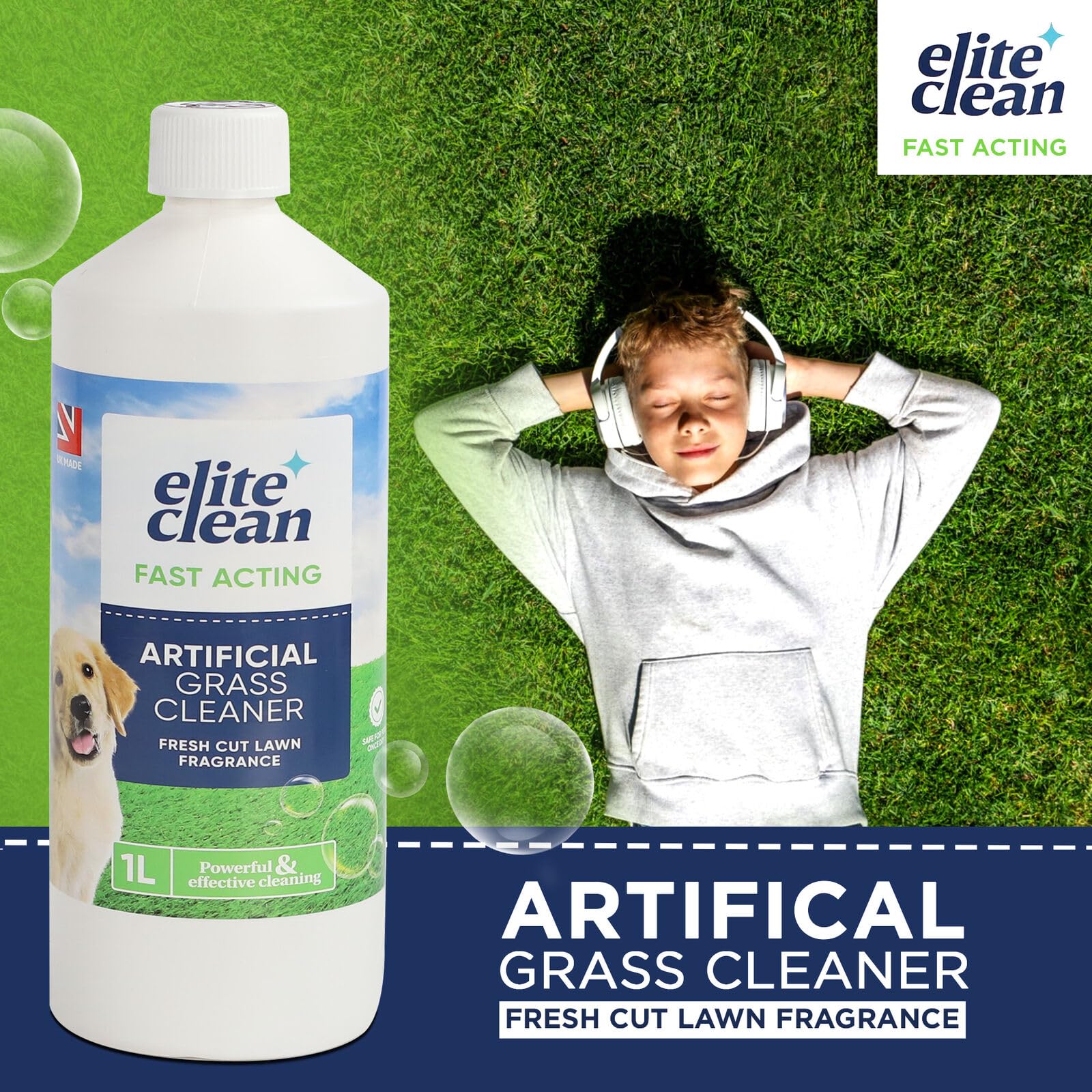 Vivo Technologies Artificial Grass Cleaner - Concentrated Odour Remover for Pet-Friendly Lawns | 1 Litre 2