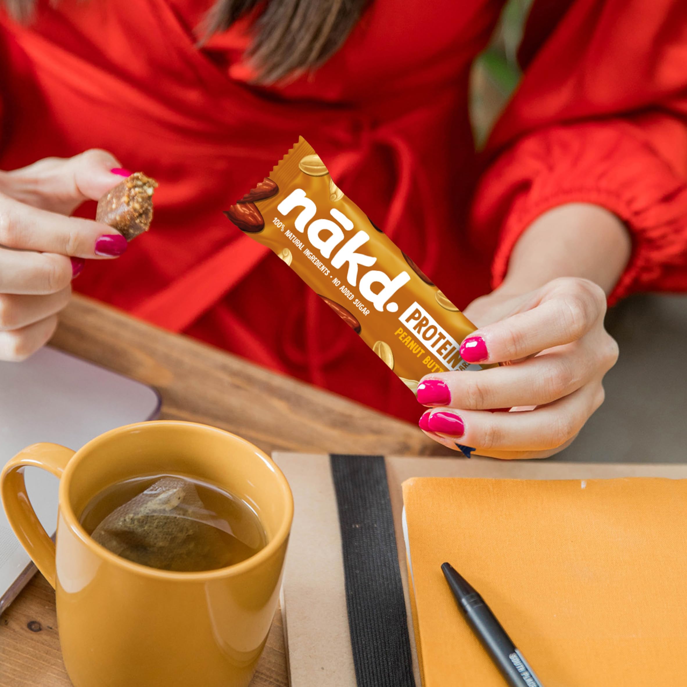 Nakd Protein Bars Peanut Butter - 7g Plant-Based Protein | 16 Count | 100% Natural 3