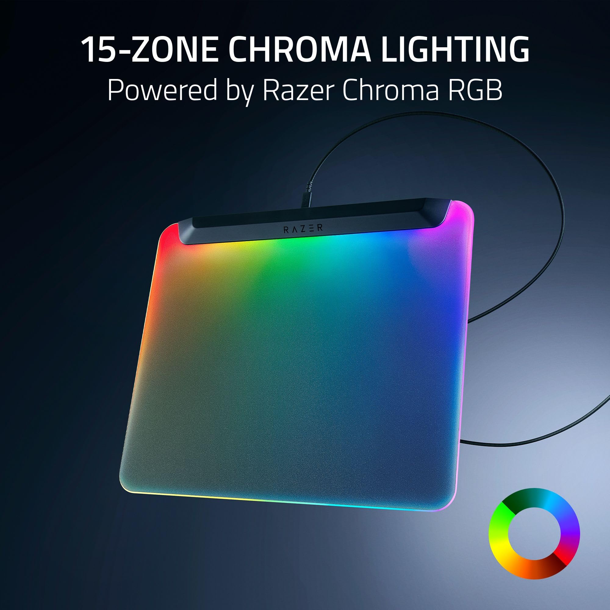 Razer Firefly V2 Pro – Gaming-Mauspad mit RGB-Hintergrundbeleuchtung, 15-Zonen-Chroma-Beleuchtung und integriertem USB-Anschluss 7