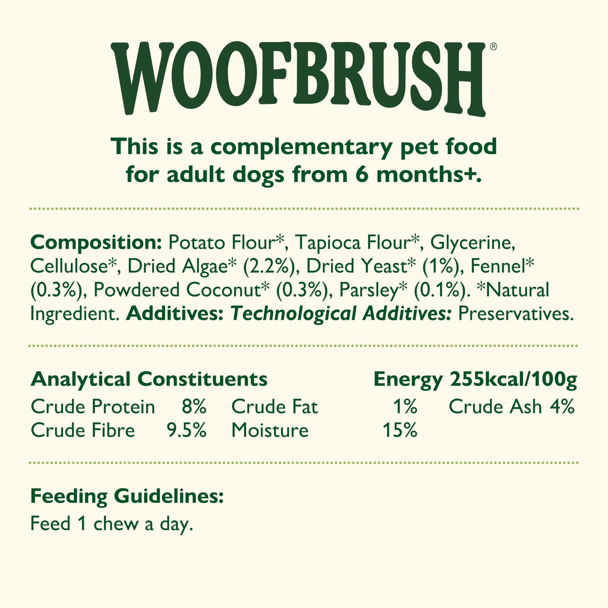 Lily's Kitchen Woofbrush Small Dental Dog Chews - Grain-Free, Vet Approved | 7 Chews per Pack 7