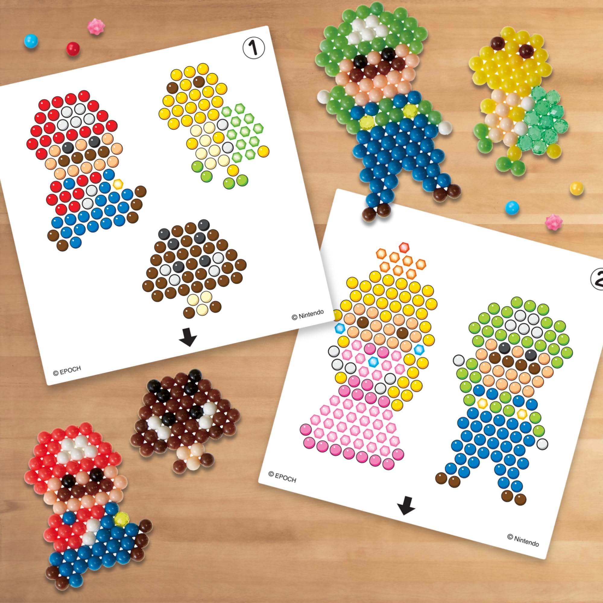 Aquabeads Super Mario Character Set Jewellery Making & Bead Kit | 690+ Beads, 22 Colors | Ages 4+ 3