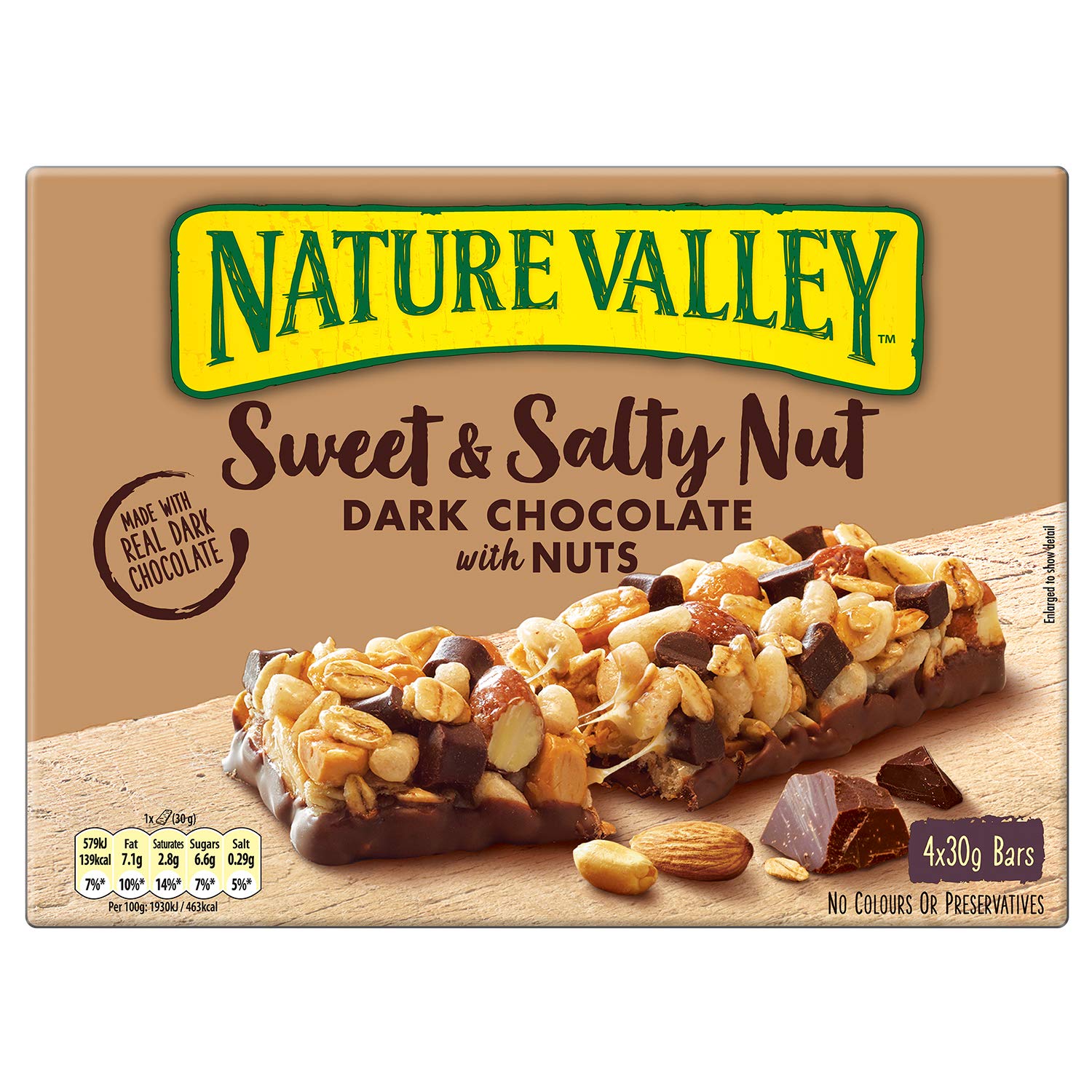 Nature Valley Sweet & Salty Nut Dark Chocolate With Nuts Cereal Bars - 4 Count (Pack of 8)
