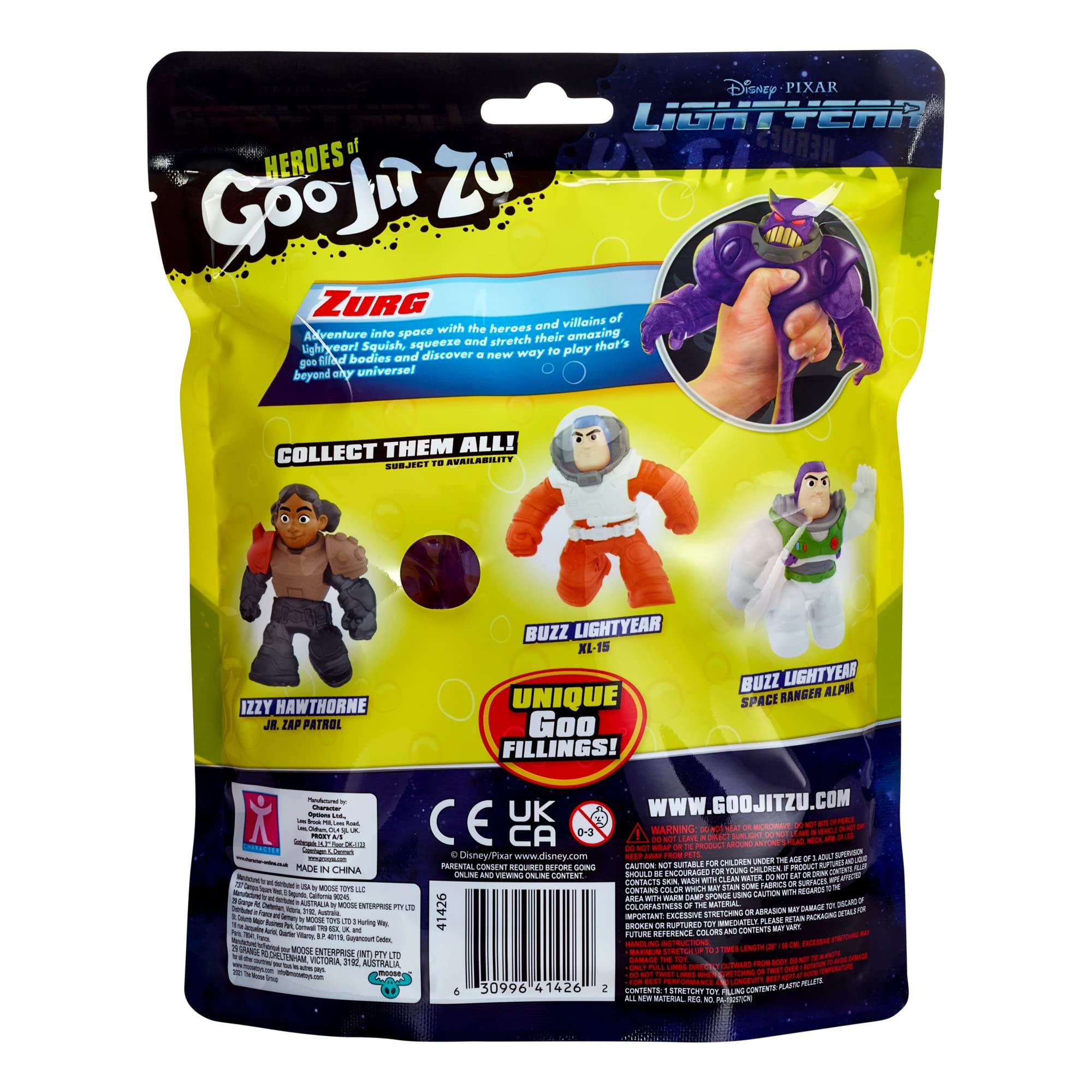 Heroes of Goo Jit Zu Zurg Lightyear Hero Pack Squishy Stretchy Gooey Figure | Ages 4+ 5