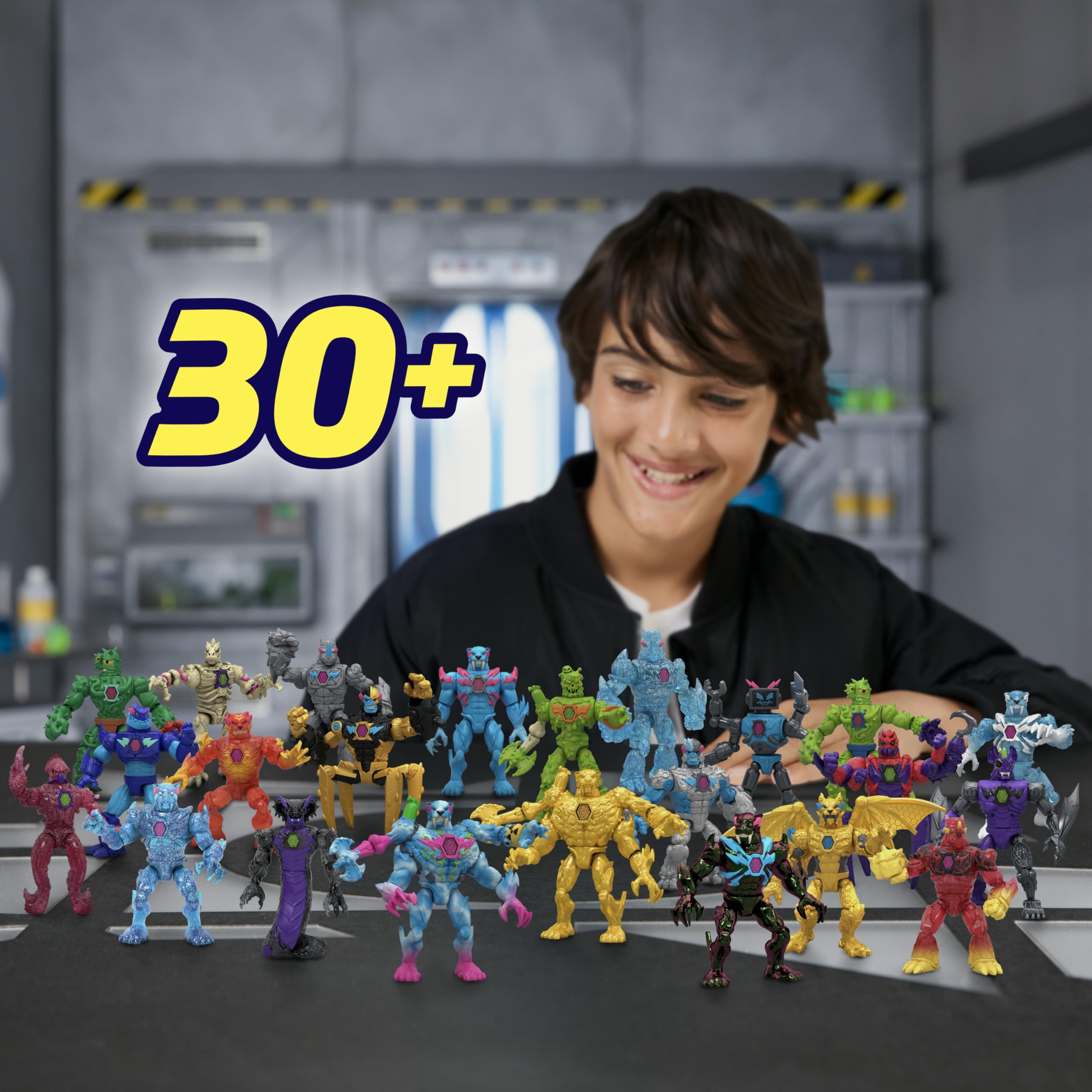 MrBeast Lab Hybrids Multi Pack - Mix & Match Fusion Action Figures for Kids 5+ 4