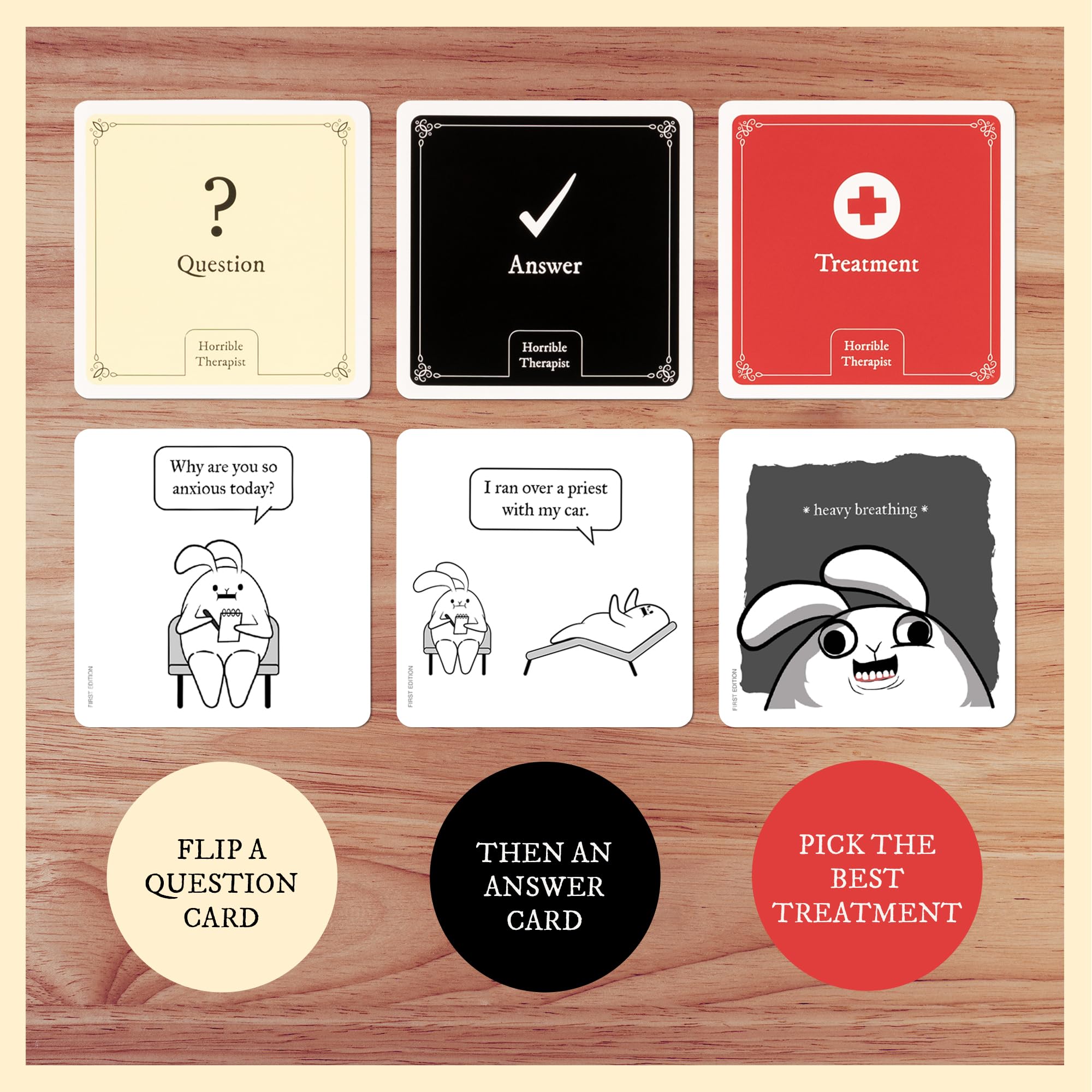 Exploding Kittens Horrible Therapist: Extra Horrible Edition Card Game for 3-8 Players Aged 17+ 3