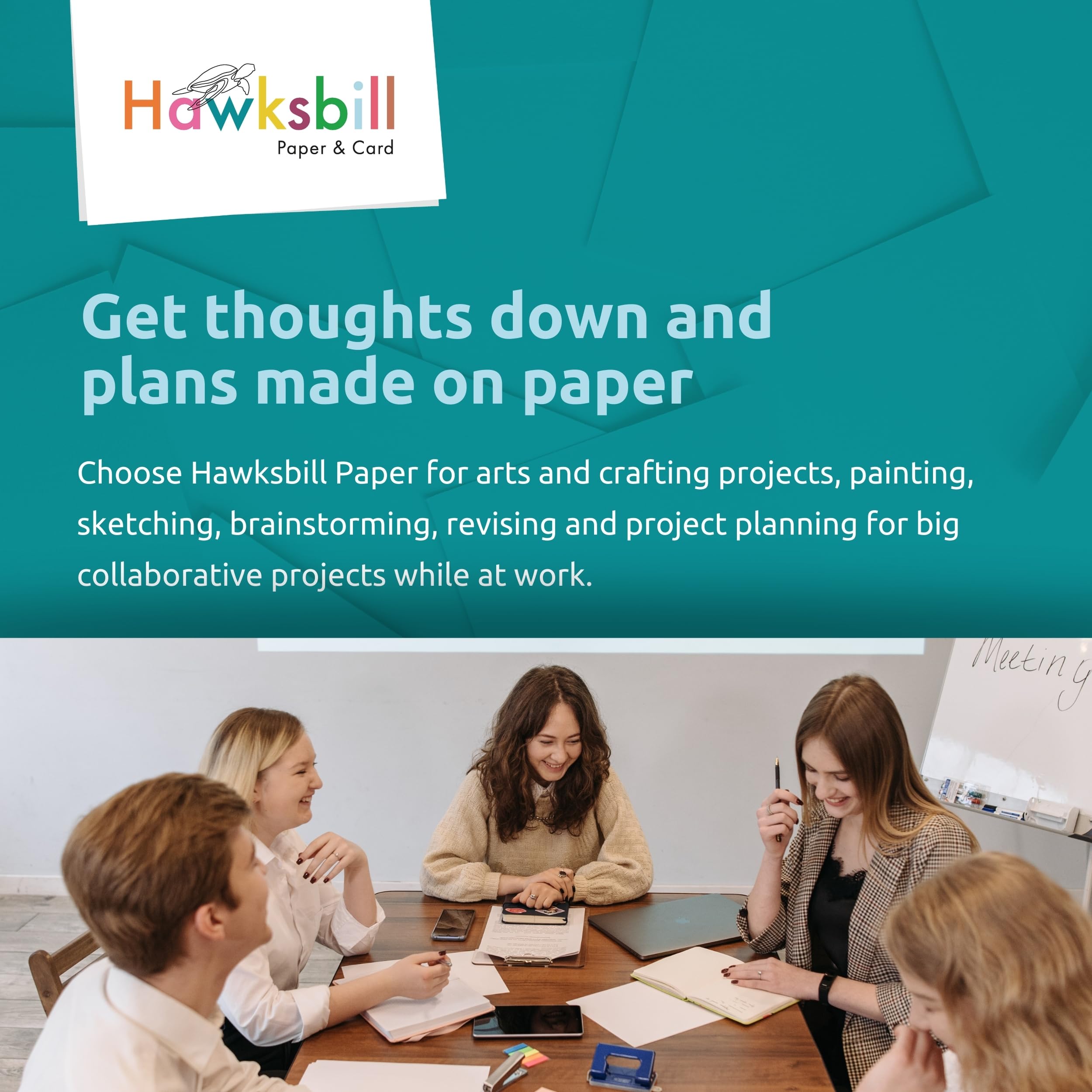 Hawksbill A4 Pastel Coloured Paper - 100 Sheets, 80GSM | Acid Free | Assorted Pastel 5