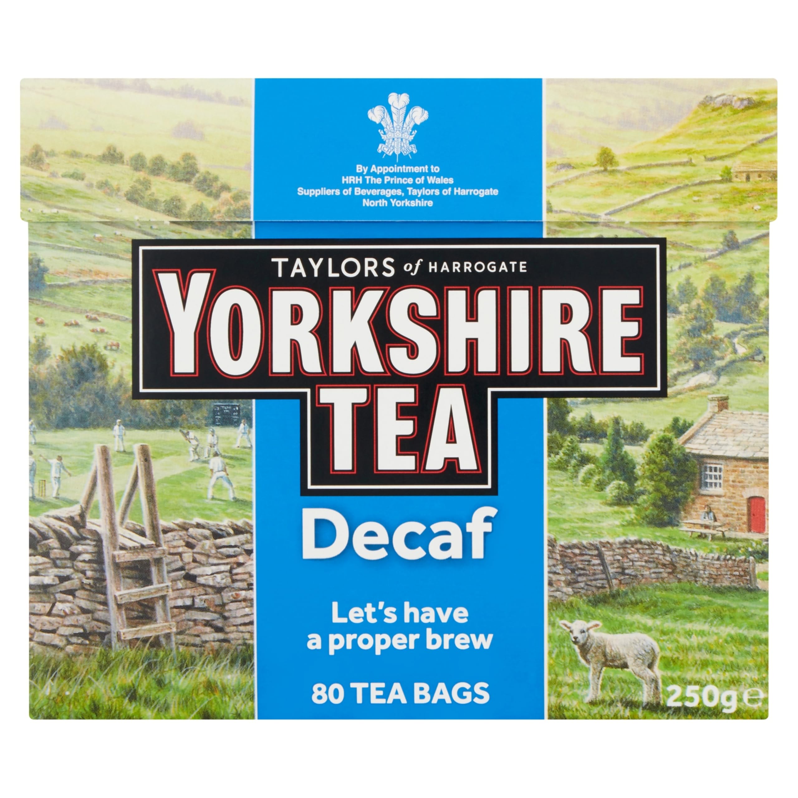 Yorkshire Tea Decaf Black Tea Bags - 400 Bags Total (5 Boxes of 80) | Full-Bodied Flavour