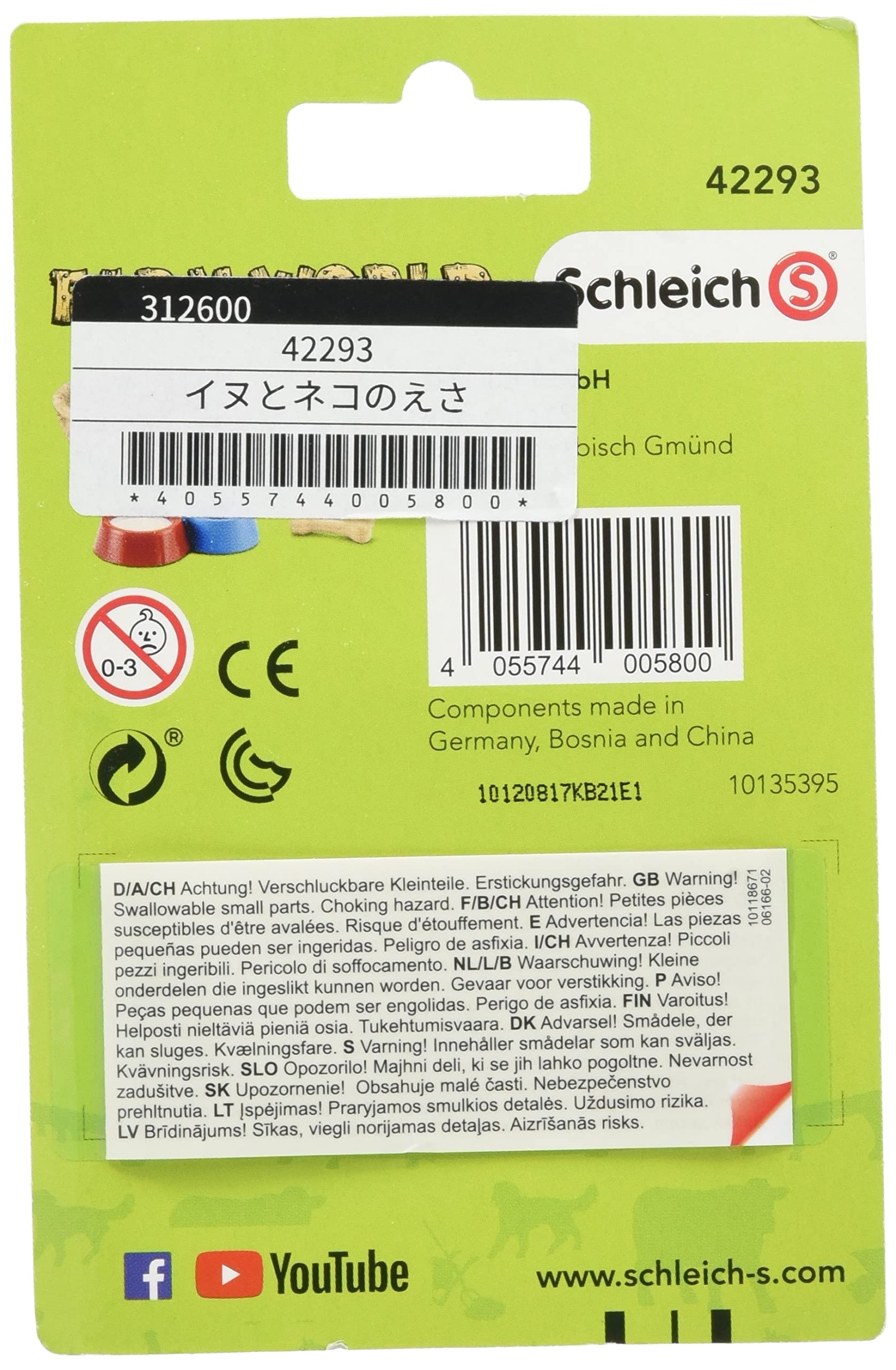 Schleich 42293 Feed for Dogs and Cats - Animal Care Accessory