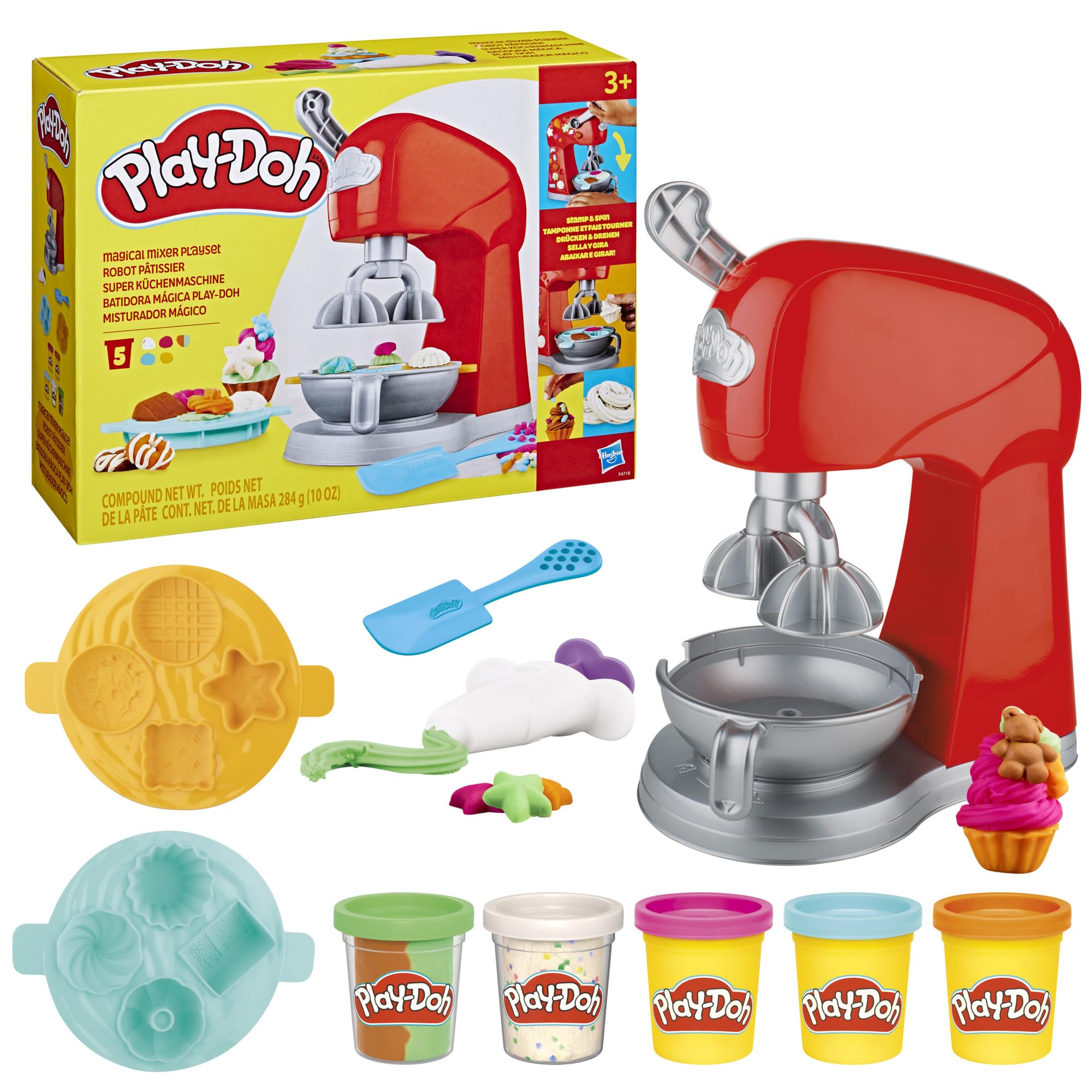 Play-Doh Kitchen Creations Magical Mixer Playset - Ages 3+ | Includes 5 Cans