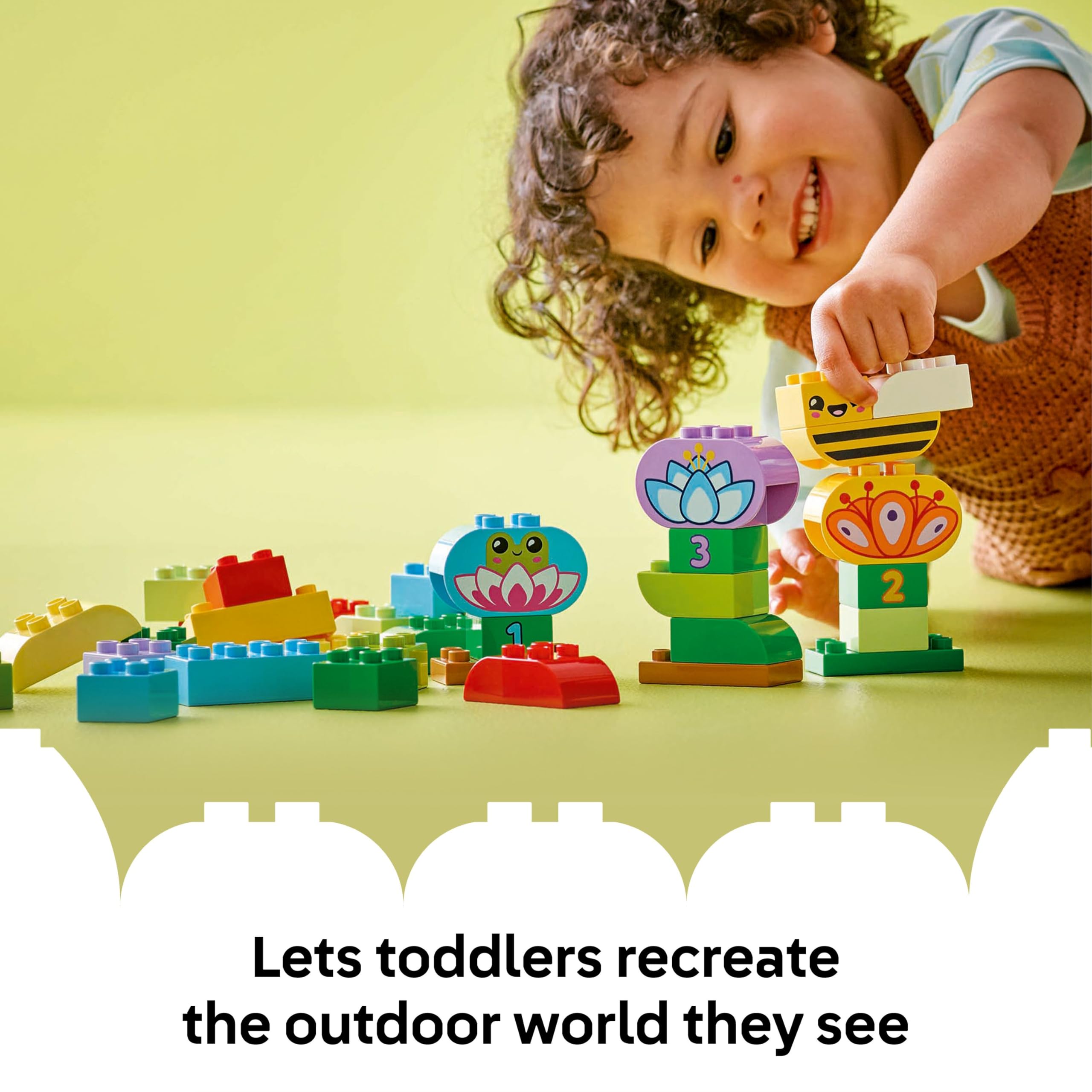 LEGO DUPLO Creative Garden & Flowers Stacking Toy 10444 - 45 Pieces | Ages 2+ | Multicolor 6