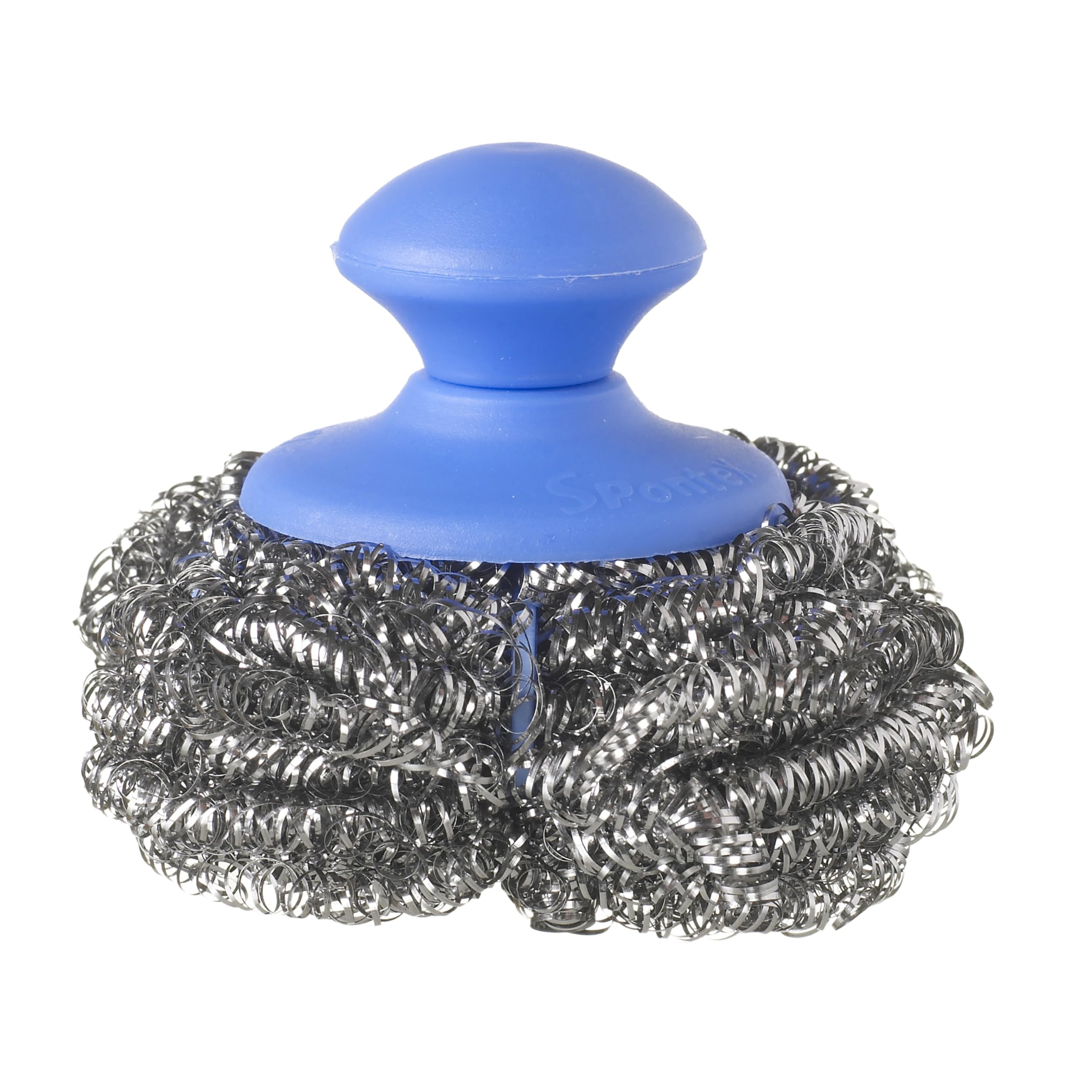 Spontex Handy Tough Kitchen Scourers with Handle - Wire Wool Scouring Pads for Pots, Pans & BBQs 8
