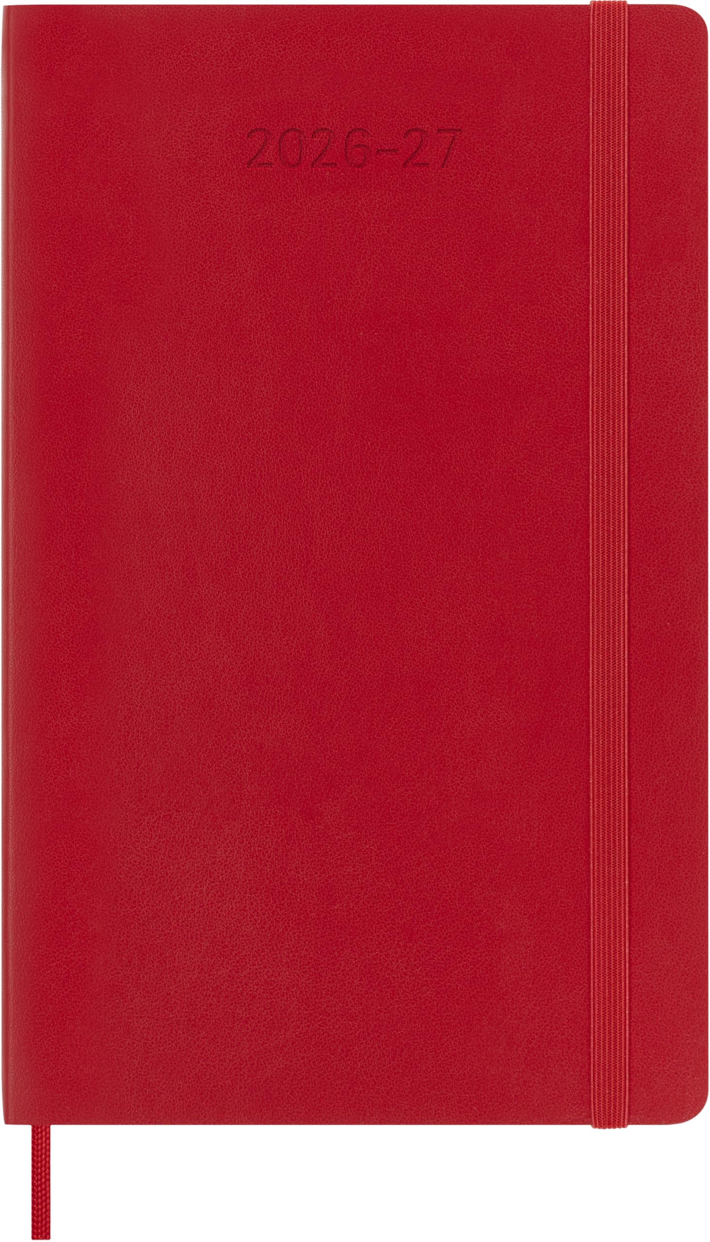 Moleskine 18-Month Weekly Planner 2026-2027 Large Scarlet Red | Ruled Notes Page | Flexibound
