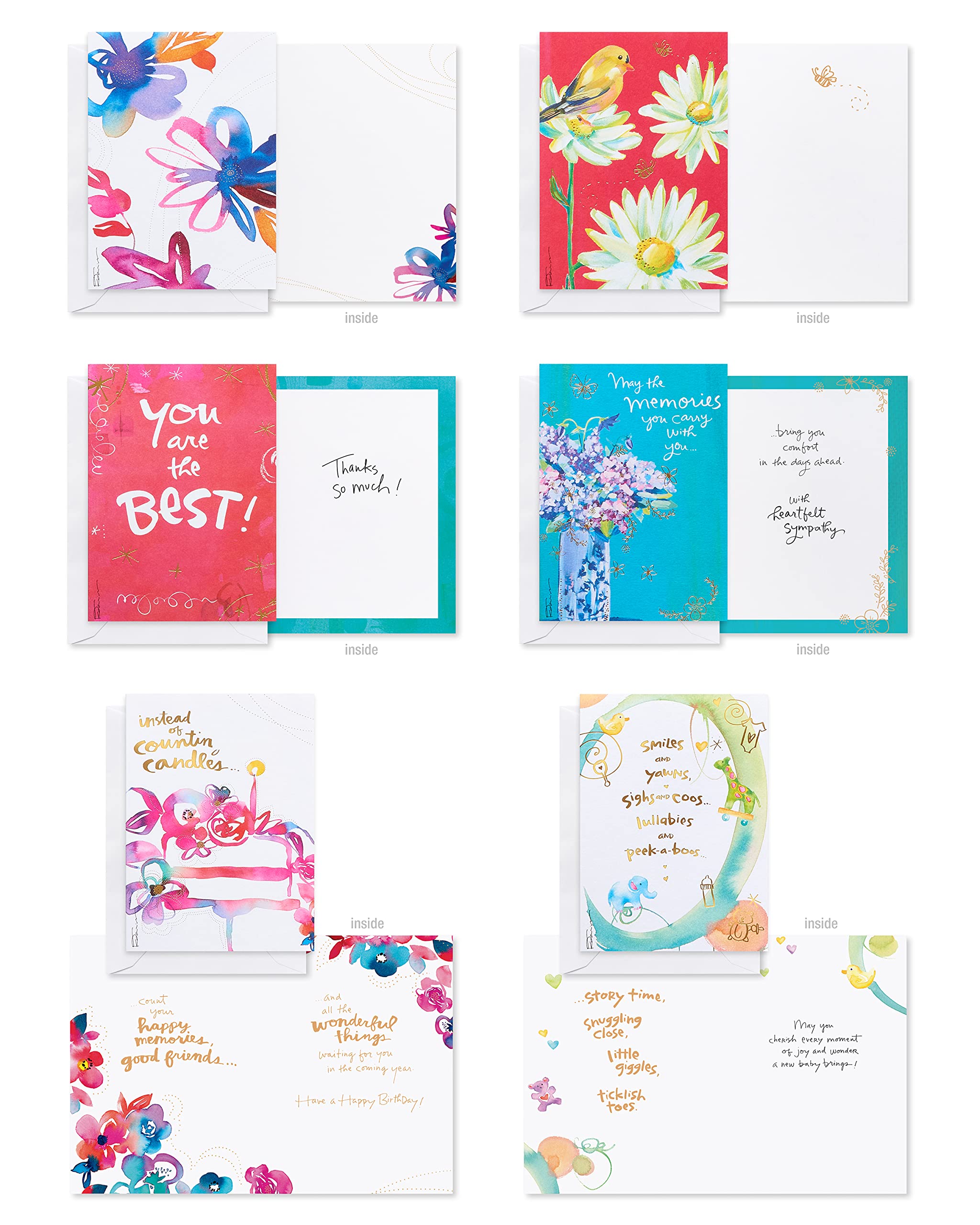 American Greetings All Occasion Blank Card Multipack - 40 Count, FSC Certified Cardstock 9