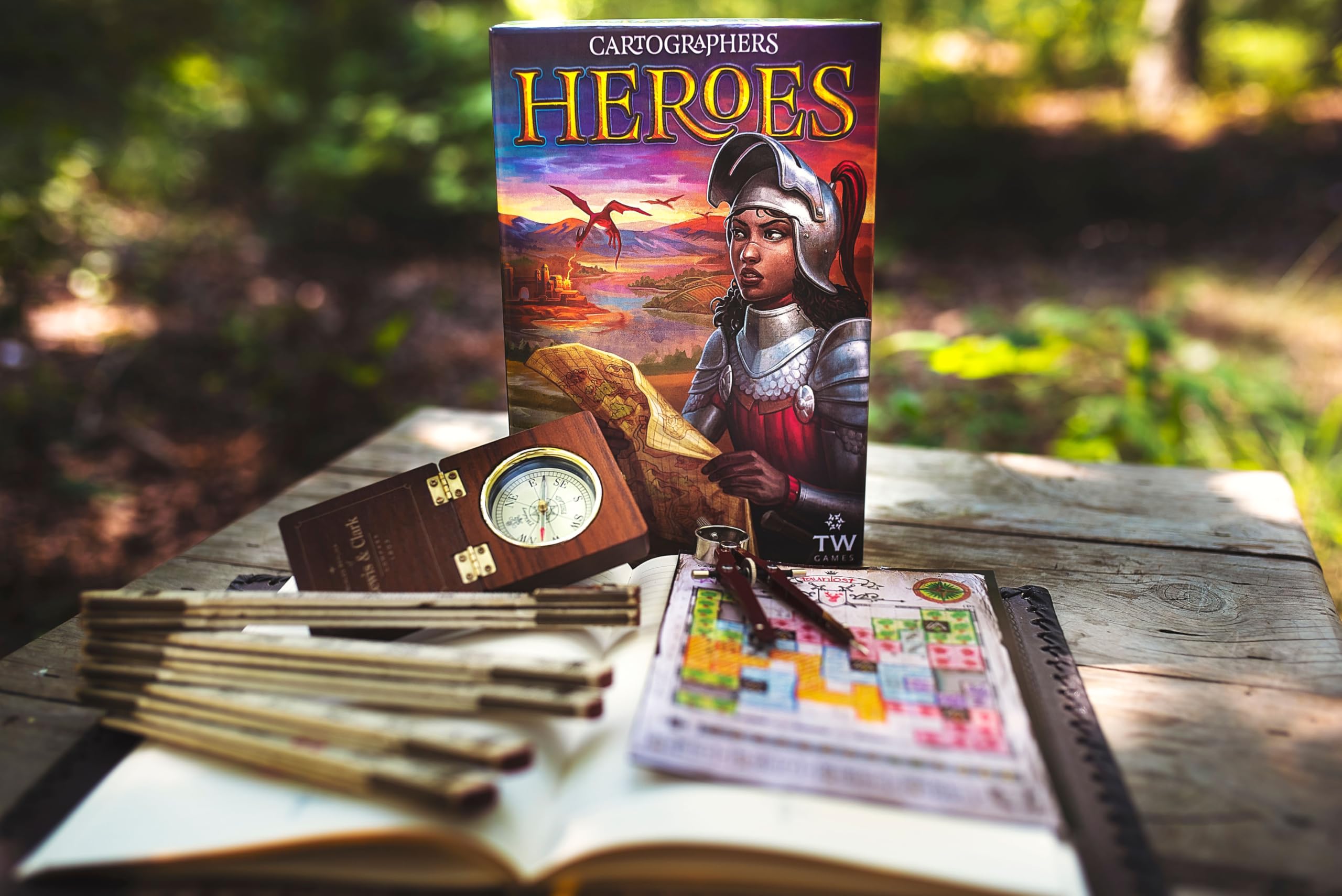 Thunderworks Games Cartographers Heroes Board Game | 1-100 Players | Ages 10+ 4