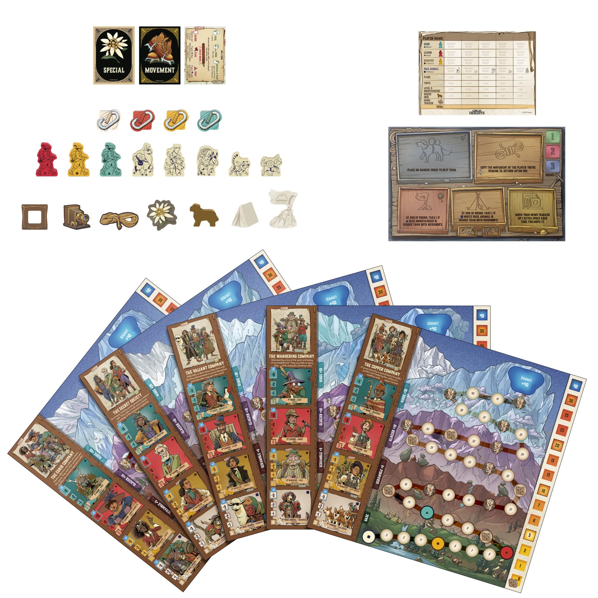 Avalon Hill Great Heights Strategy Board Game | Ages 10+ | 2-5 Players | 45 Min 3