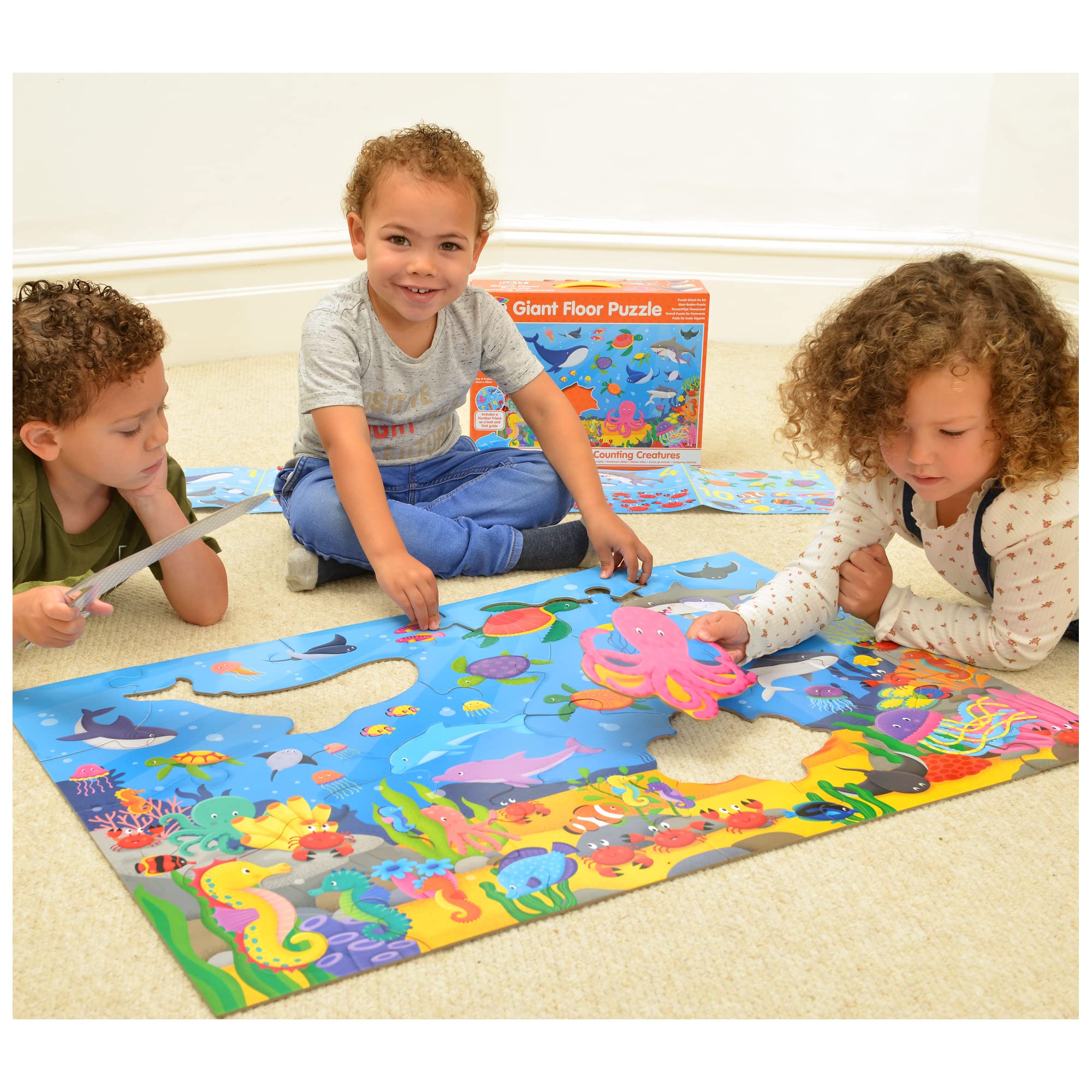 Galt Counting Creatures Giant Floor Puzzle - 30 Pieces, 60 x 90 cm | Ages 3+