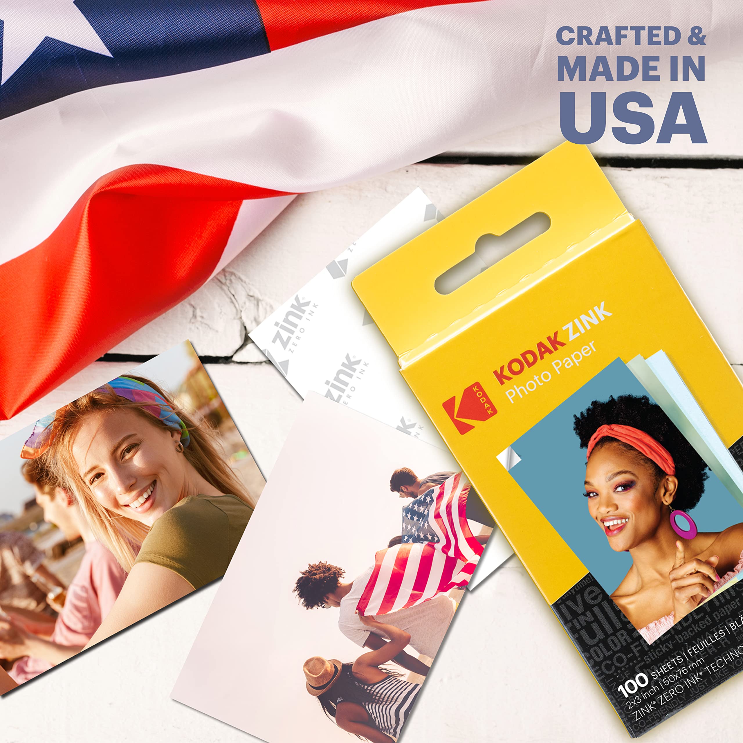 KODAK Premium Zink Photo Paper - 2"x3" | 100 Sheets | Glossy Finish 5