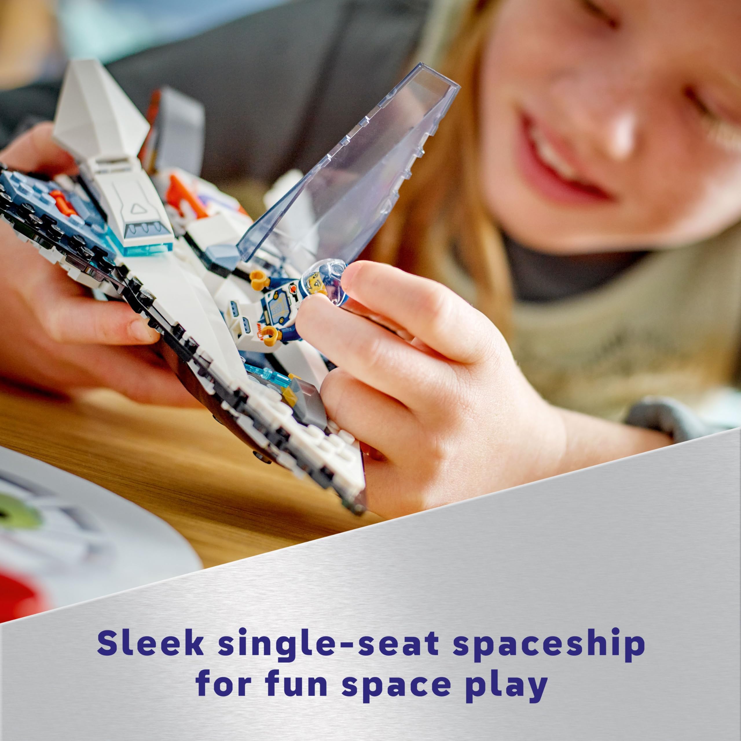 LEGO City Interstellar Spaceship Toy Set 60430 for Ages 6+ | Astronaut Minifigure & Drone Bot 4