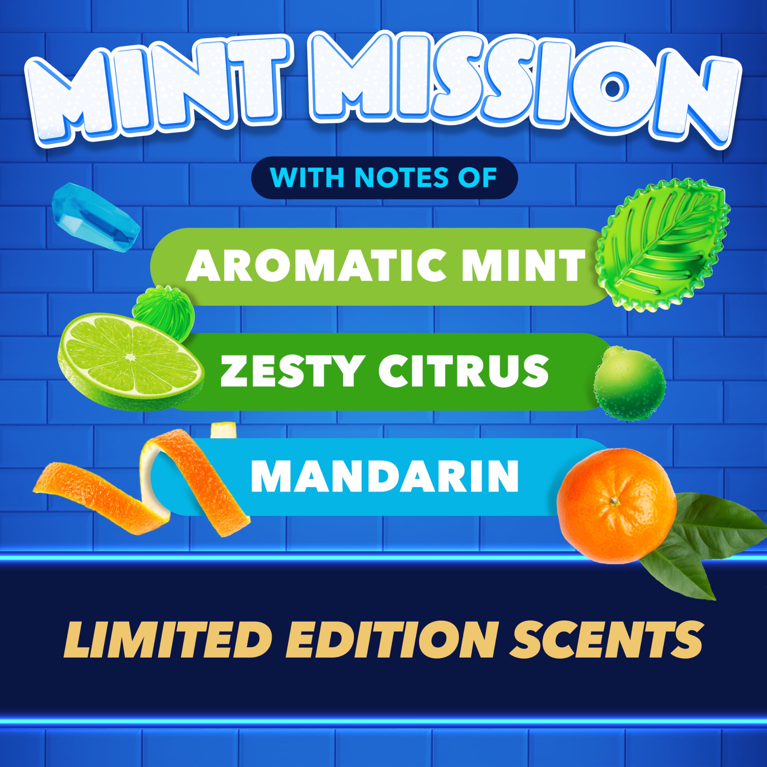 DUCK Colouring Toilet Rim Block - Mint Mission Scent | Anti-Limescale | Colors Water Turquoise 4