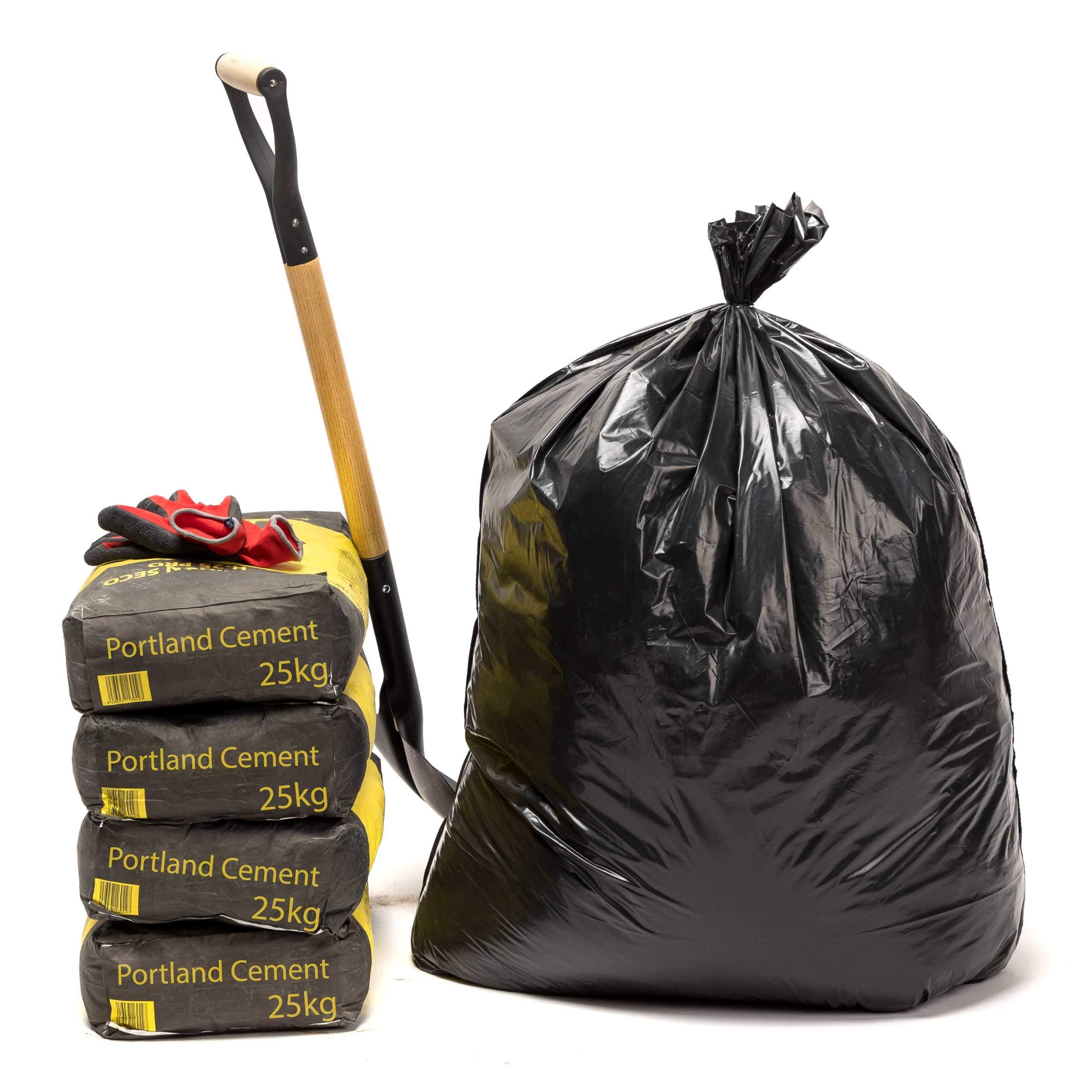Relevo Heavy Duty Bin Bags - 150L Capacity, 100kg Weight Resistance | Pack of 10 | Black 6