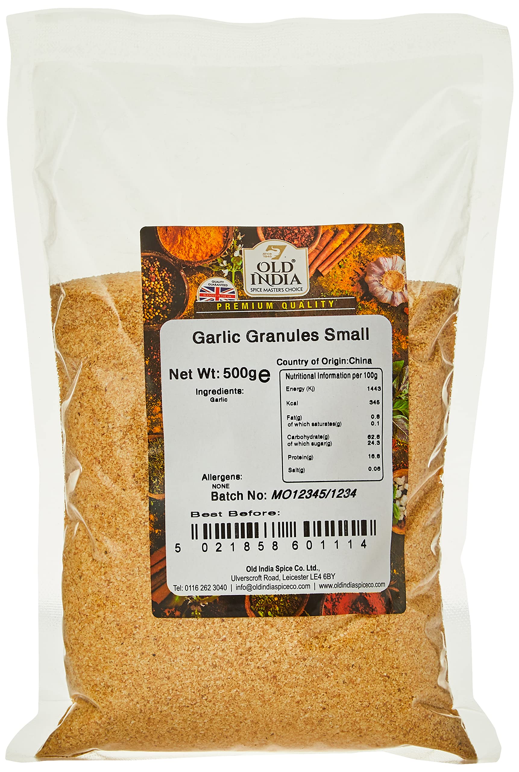 Old India Garlic Granules - 100% Natural Powdered Seasoning | 500g