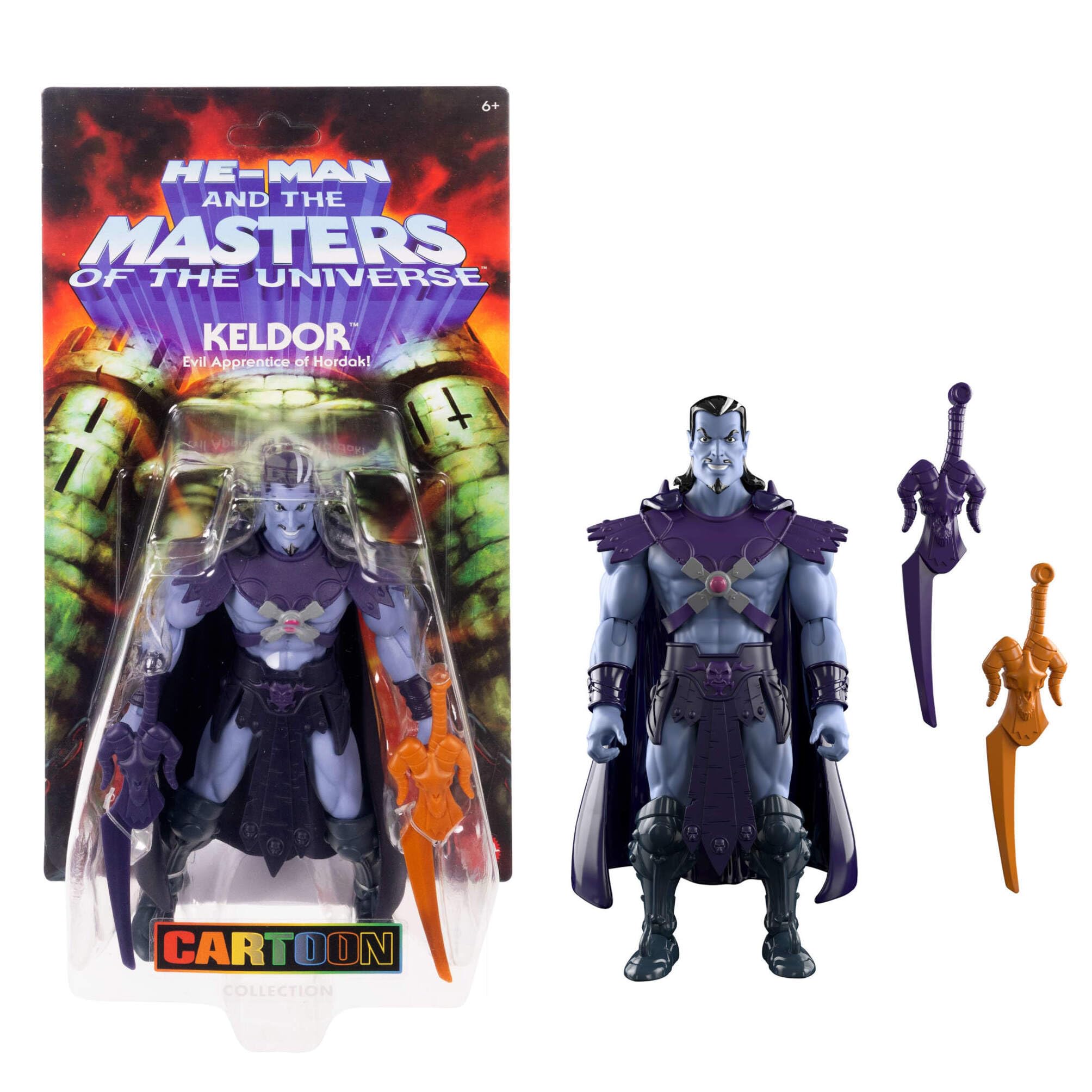 Masters of the Universe Origins Keldor Action Figure - 5.5-inch Scale | 200X Cartoon Collection
