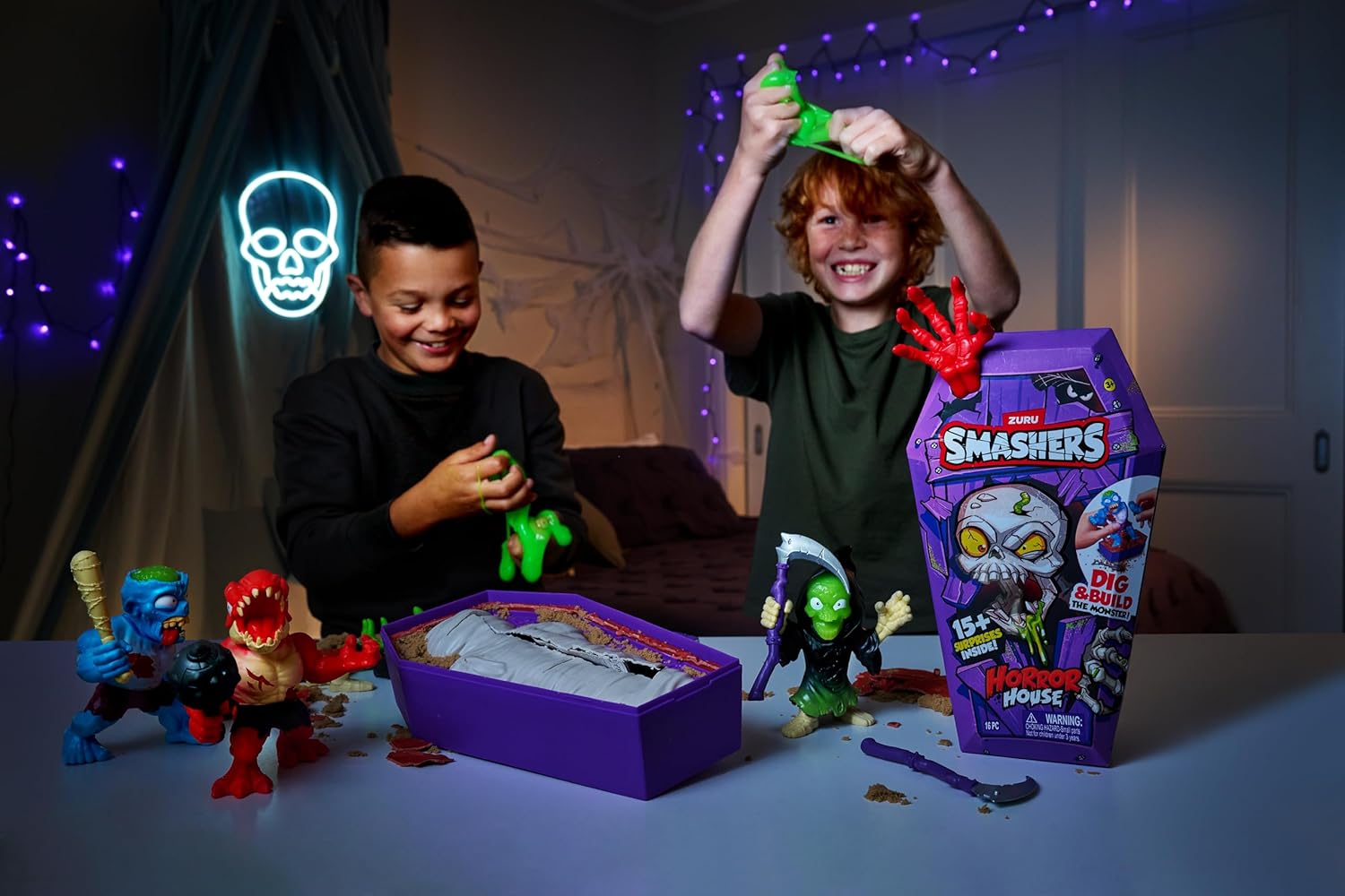 Smashers Horror House (Head Scar) by ZURU - Interactive Dig & Dissect Playset for Kids 7