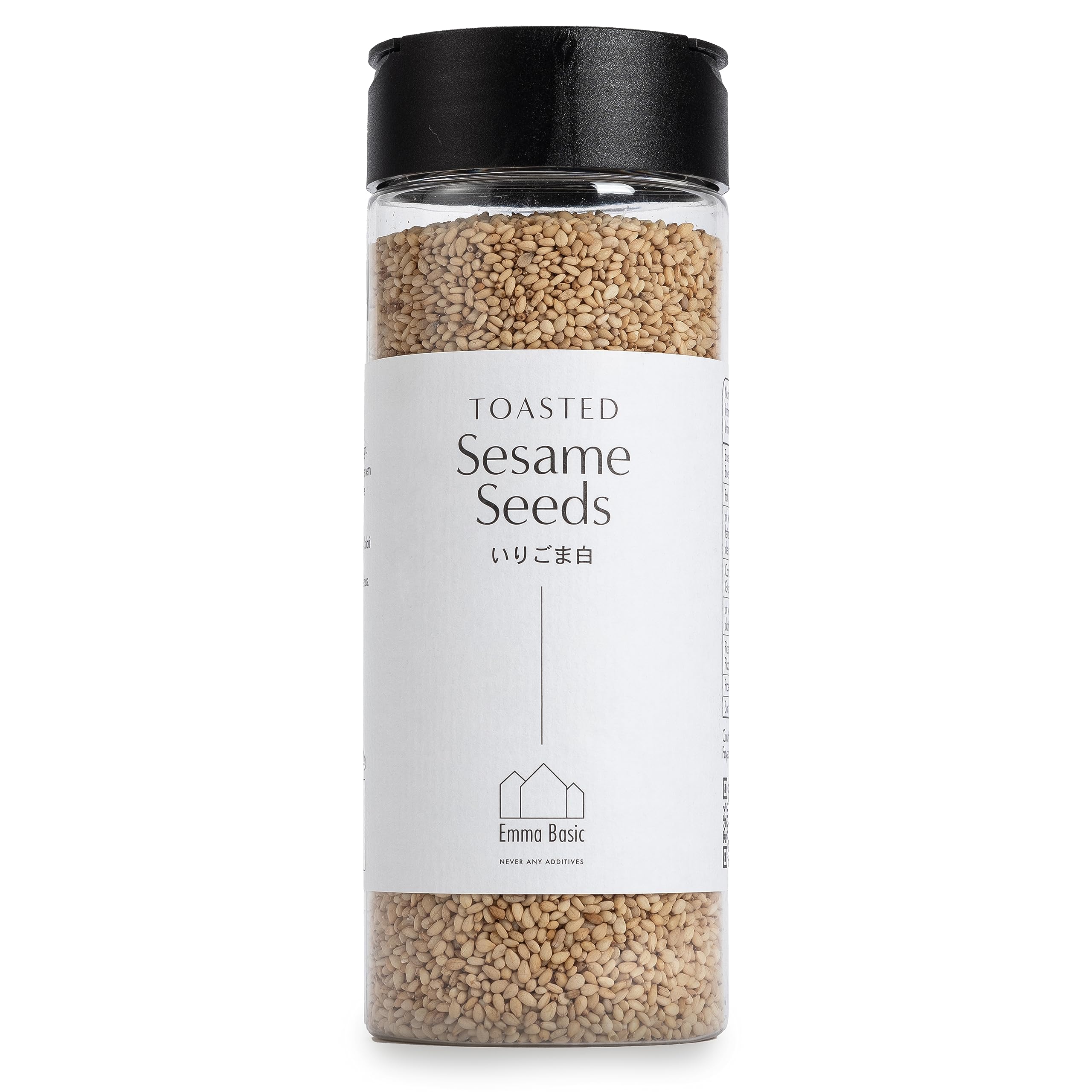 Emma Basic Roasted White Sesame Seeds - High Fibre & Source of Protein | 150g
