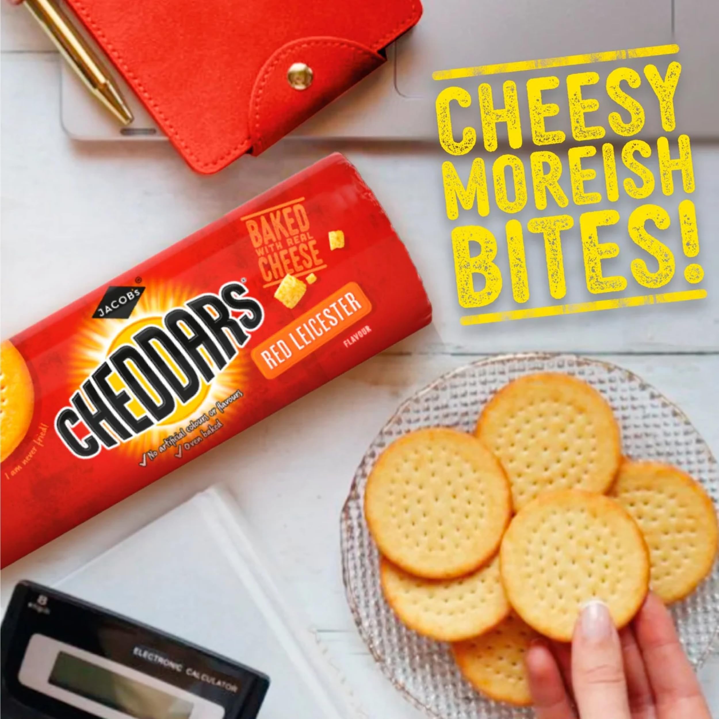 Jacob's Cheddars Käsekekse mit Red Leicester Geschmack, 150 g 6