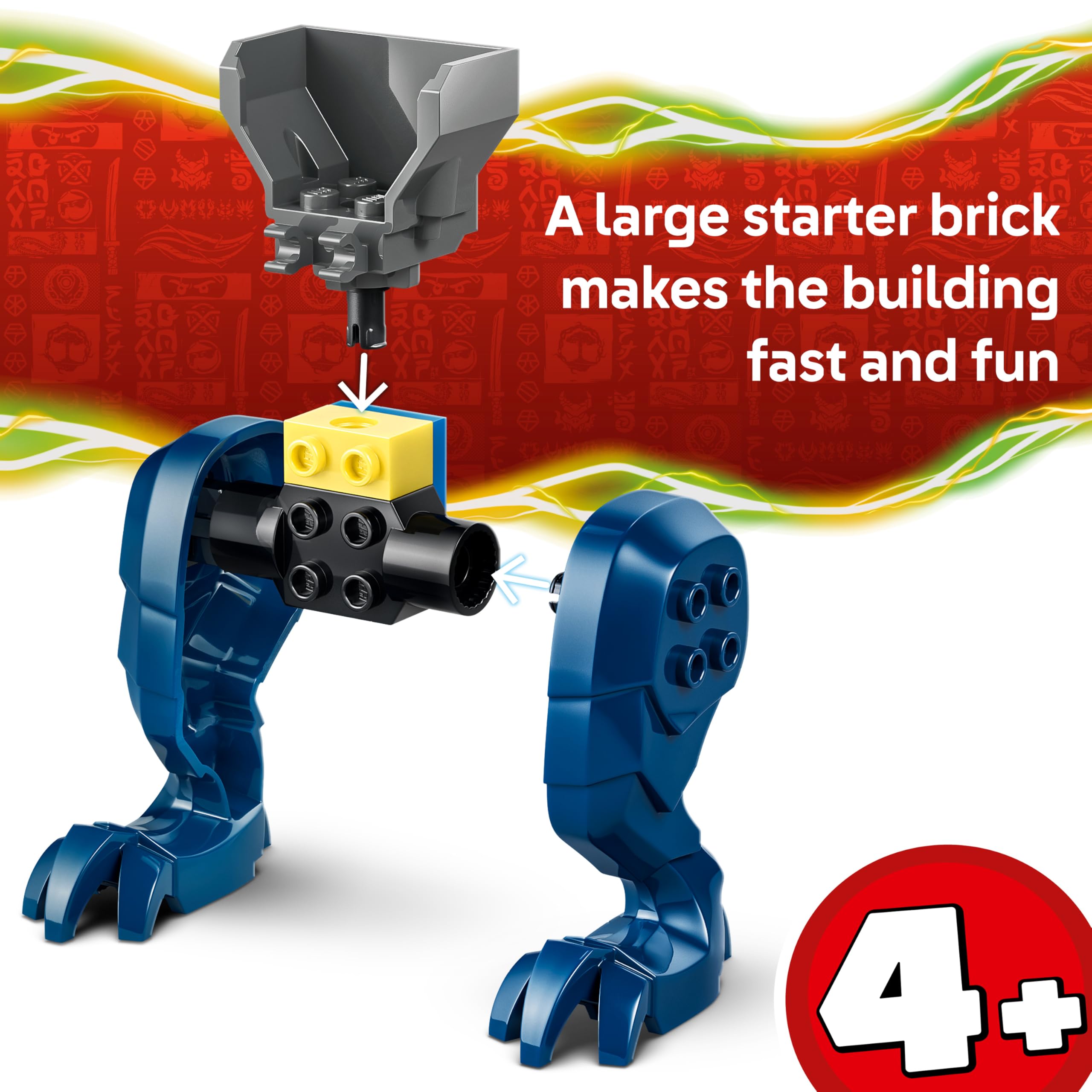 LEGO NINJAGO Jay's Dragon Mech Fight Building Set 71853 | Ages 4+ 3