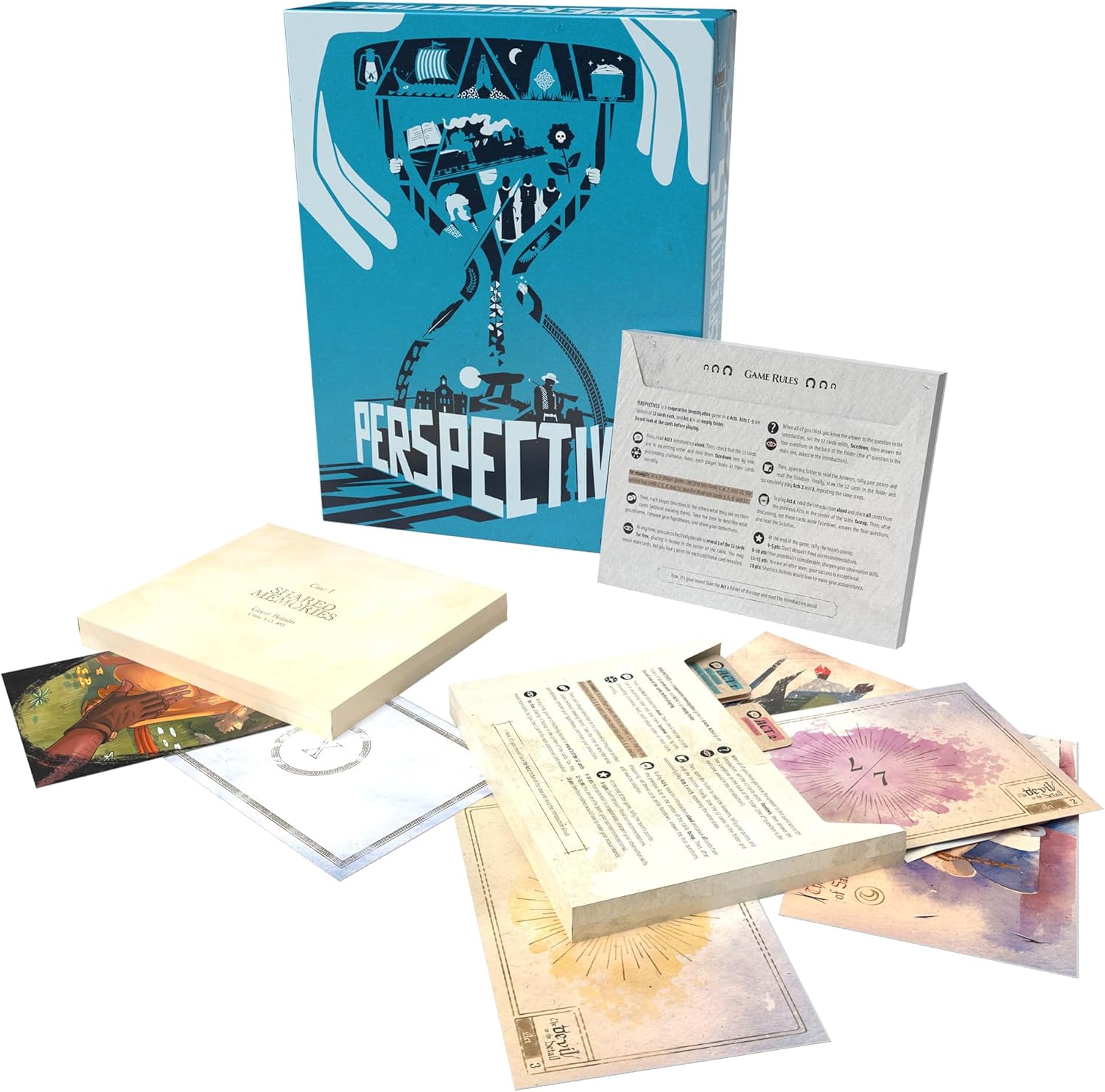 Space Cowboys Perspectives Blue Box Cooperative Mystery Card Game 6