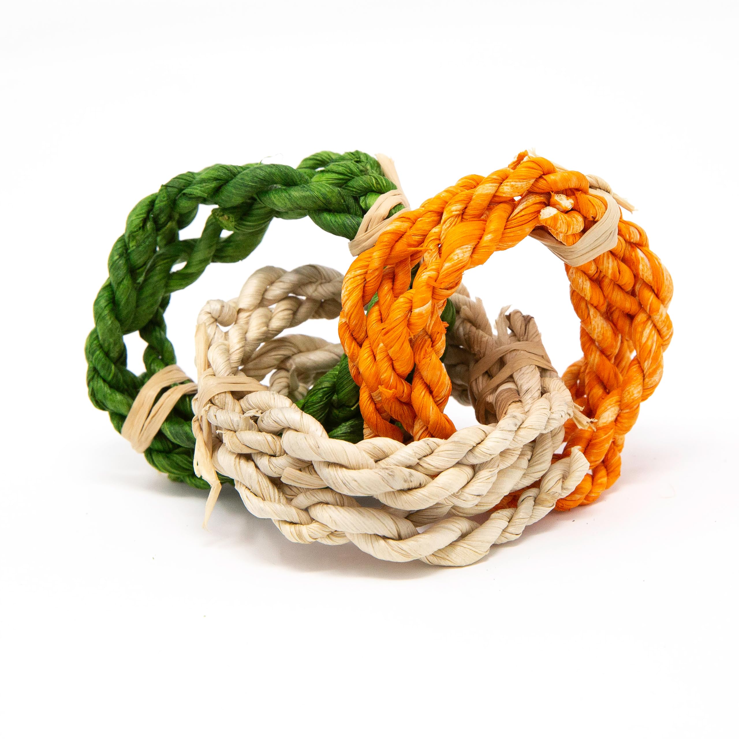 Oxbow Enriched Life Twisty Rings Sisal Chew Toy for Small Animals | Unscented, Lightweight