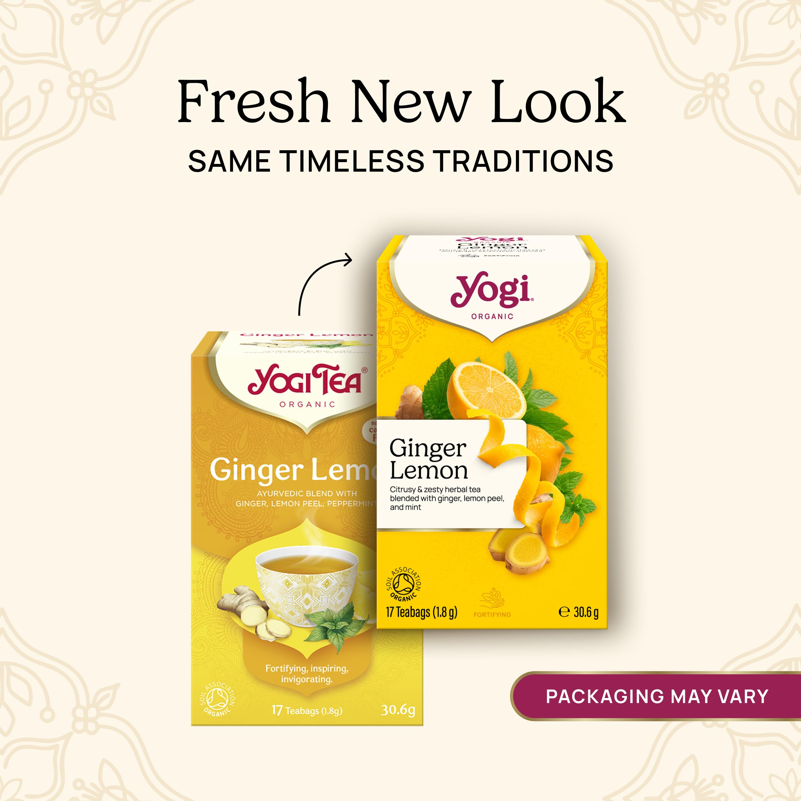 Yogi Ginger Lemon Organic Herbal Tea - Supports Digestion, Promotes Relaxation | 6 Boxes, 102 Tea Bags 3