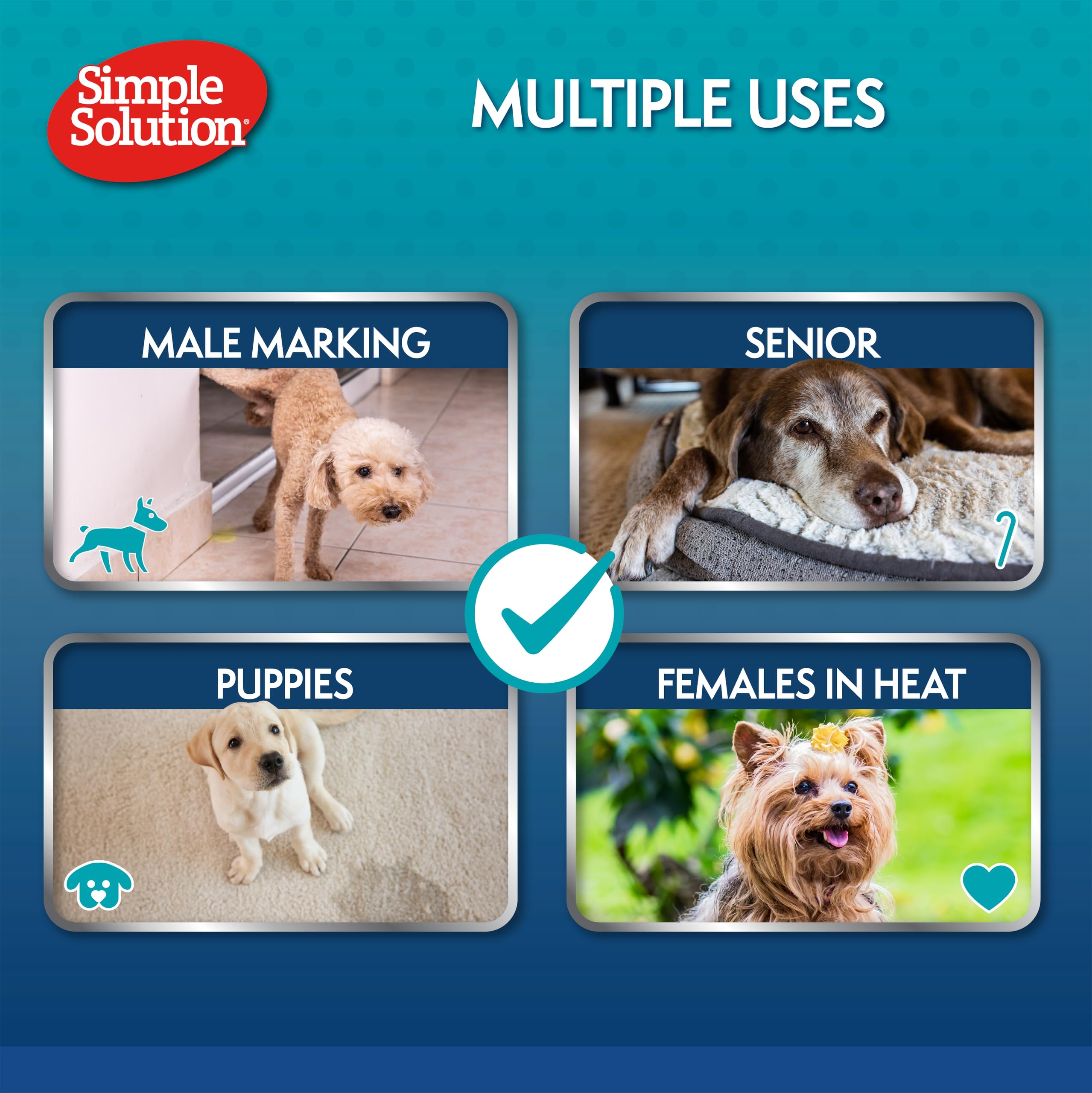 Simple Solution Disposable Male Dog Diapers - Large (22-34kg) | 12 Count 7