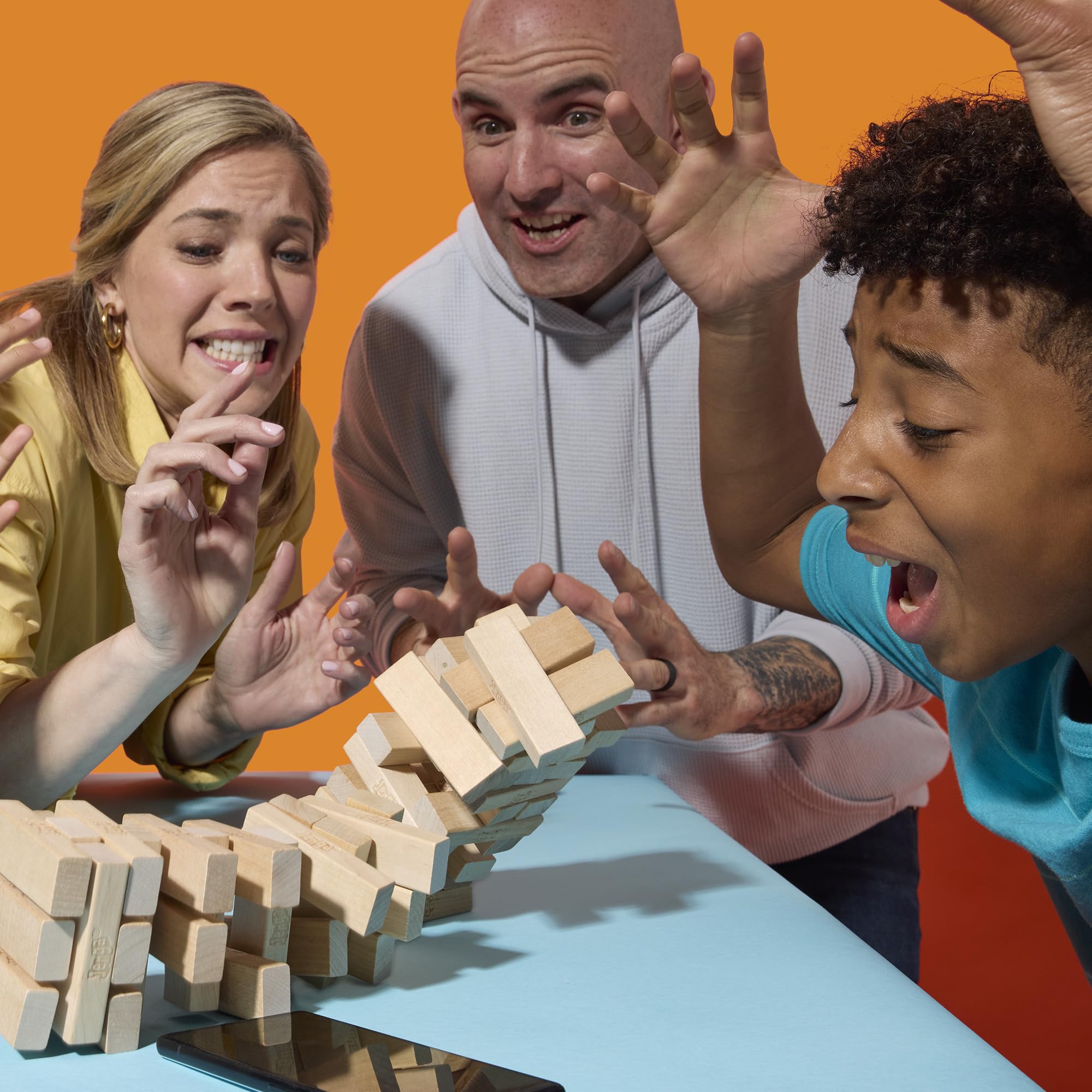 Hasbro Gaming Jenga Game with Digital Die | 54 Wood Blocks | Ages 6+ 5