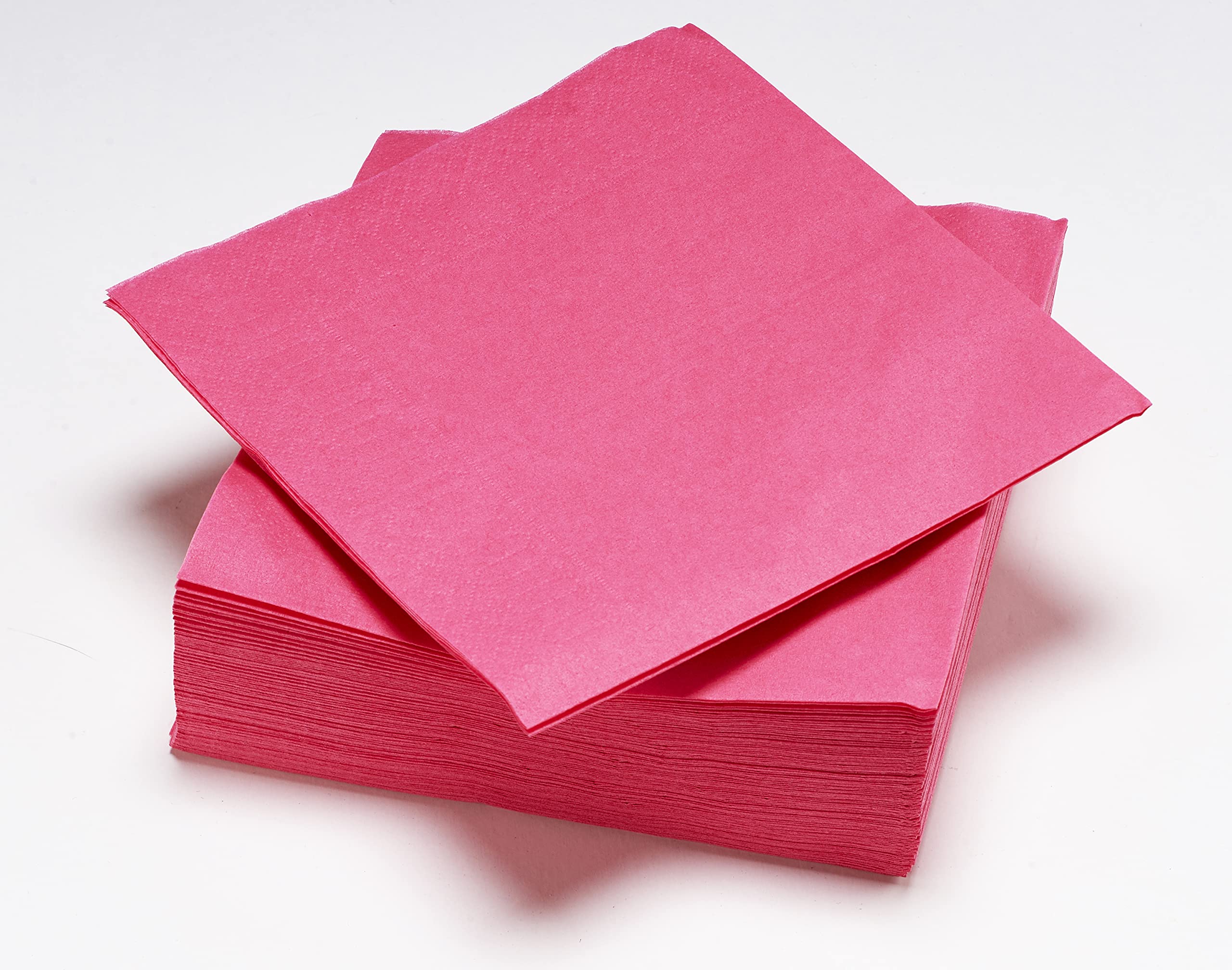 Le Nappage Fuchsia Pink 2-Ply Napkins - 50 Count | 33 x 33 cm Unfolded