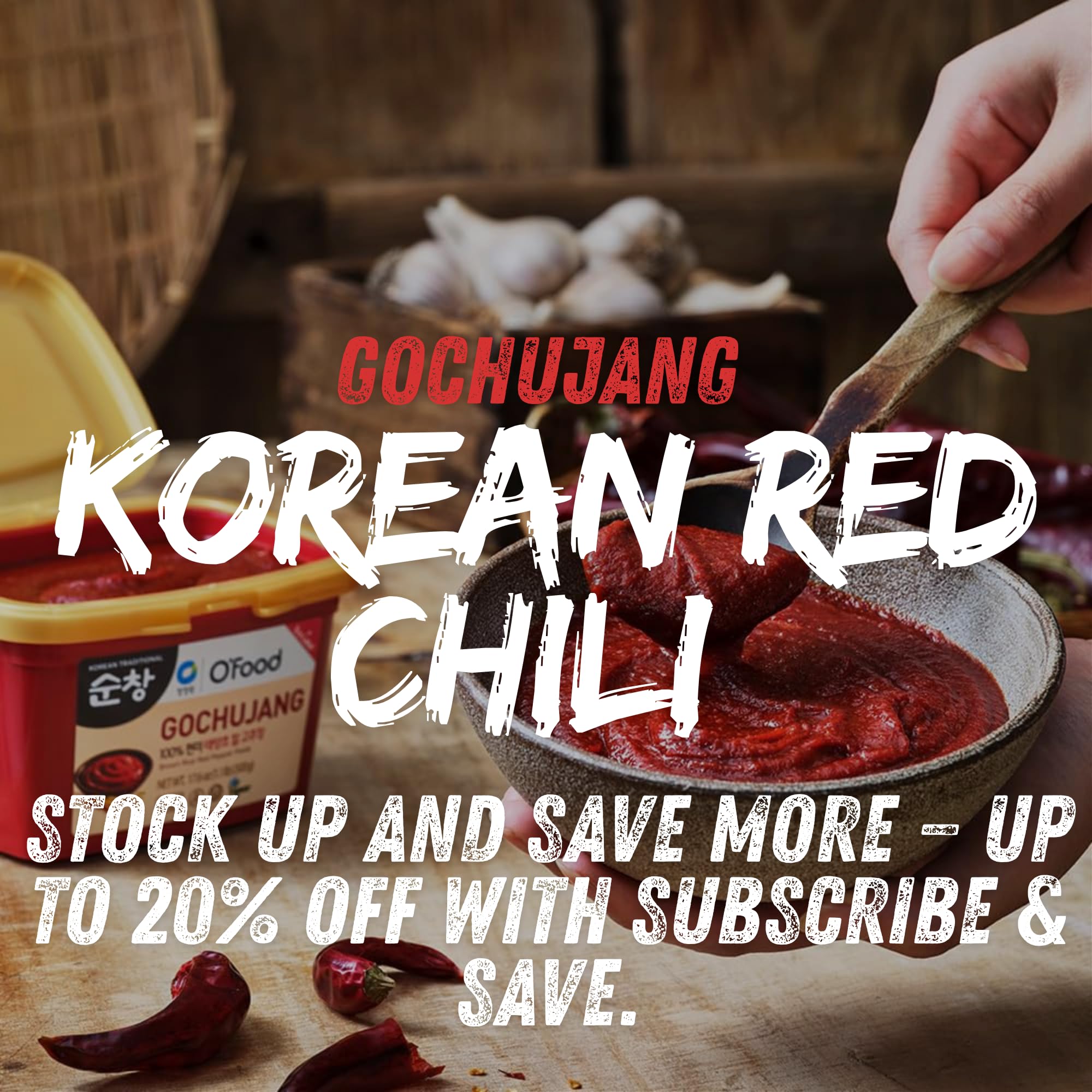 Chung Jung One Gochujang Hot Red Pepper Paste - Traditional Fermented Korean Condiment | 500g Tub 3