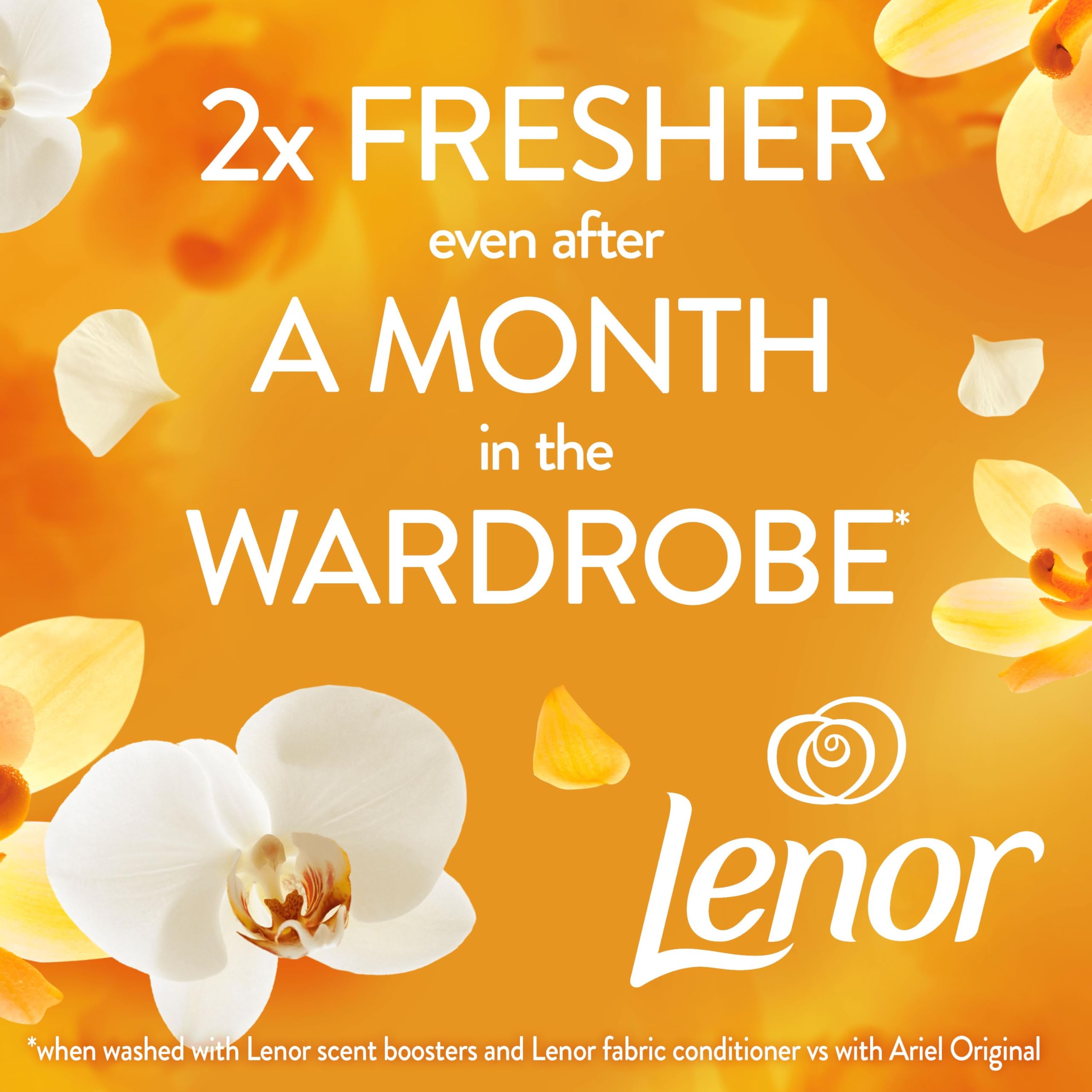 Lenor Gold Orchid Scent Booster Beads - 12 Weeks Freshness | 6 x 155g Packs 4