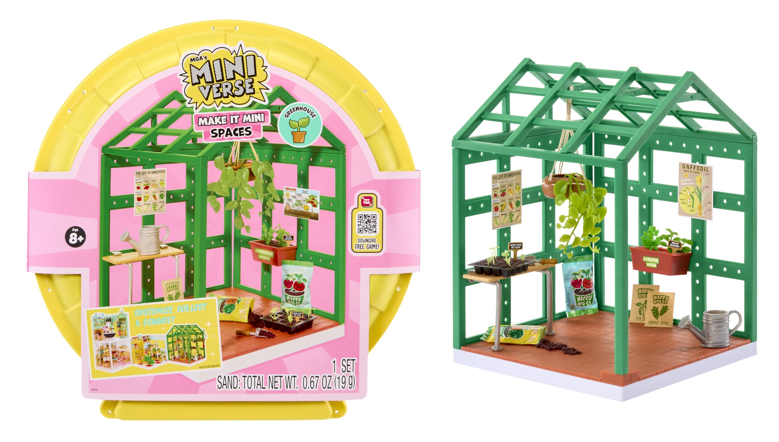 MGA's Miniverse Make It Mini Spaces Greenhouse - Building Set | Customization | Ages 8+