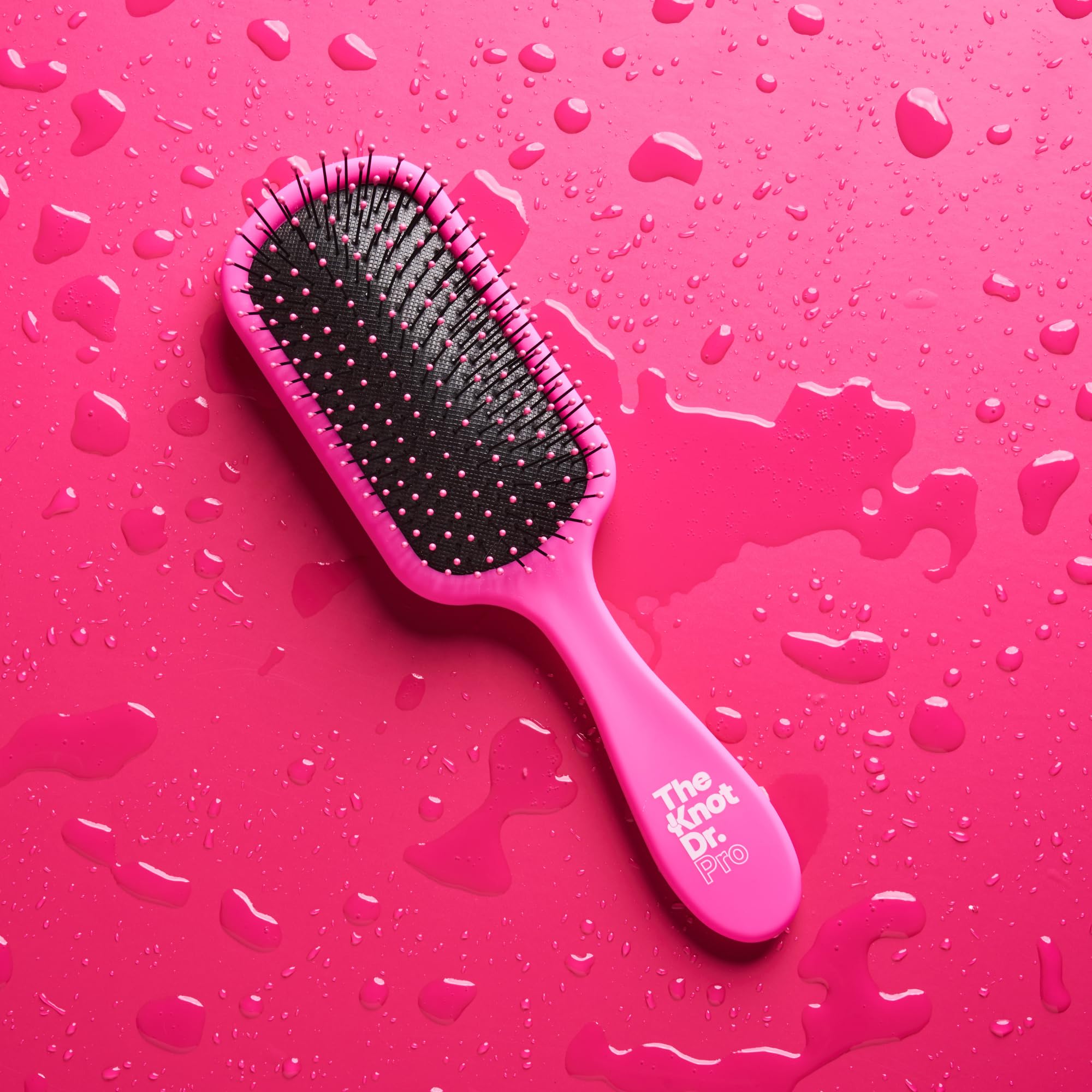 THE KNOT DR. Detangle Hair Brush - Pain-Free Detangling | Wet/Dry Use | Pink 3