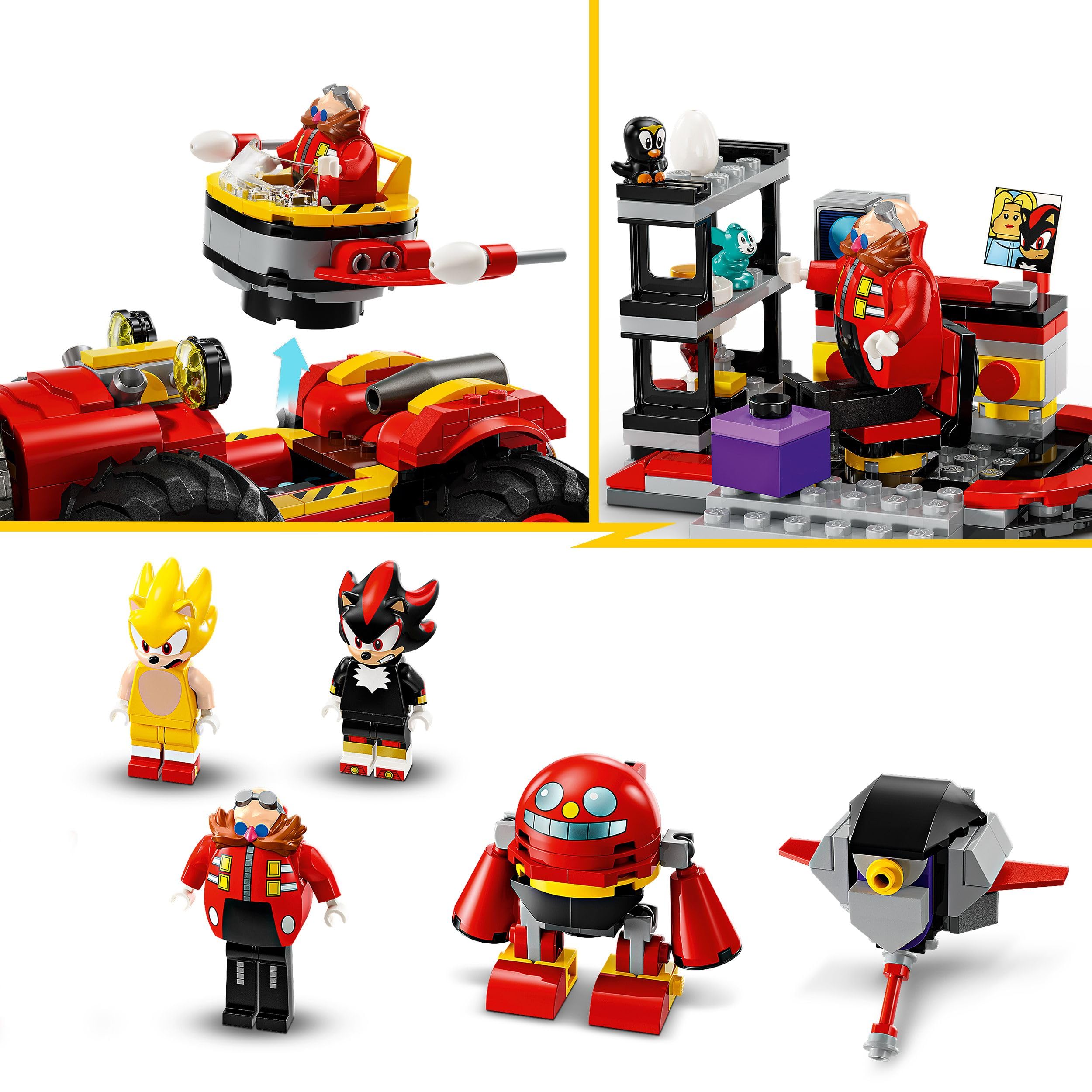 LEGO Sonic the Hedgehog Super Sonic vs. Egg Drillster Playset - Building Toy for Ages 8+ 12