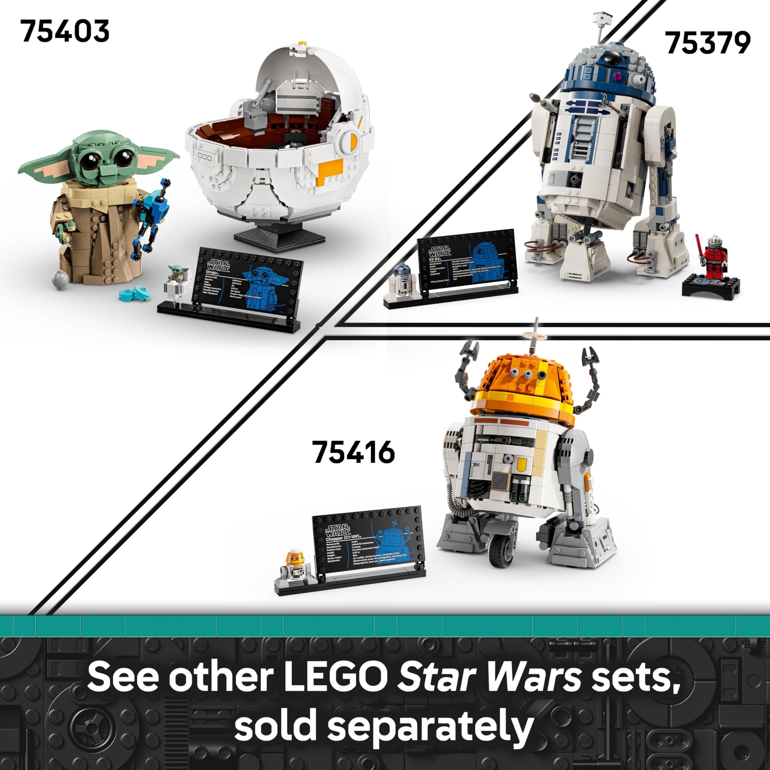 LEGO Star Wars 75416 Chopper (C1-10P) Astromech Droid Figure | Ages 10+ | 2025 Model 7
