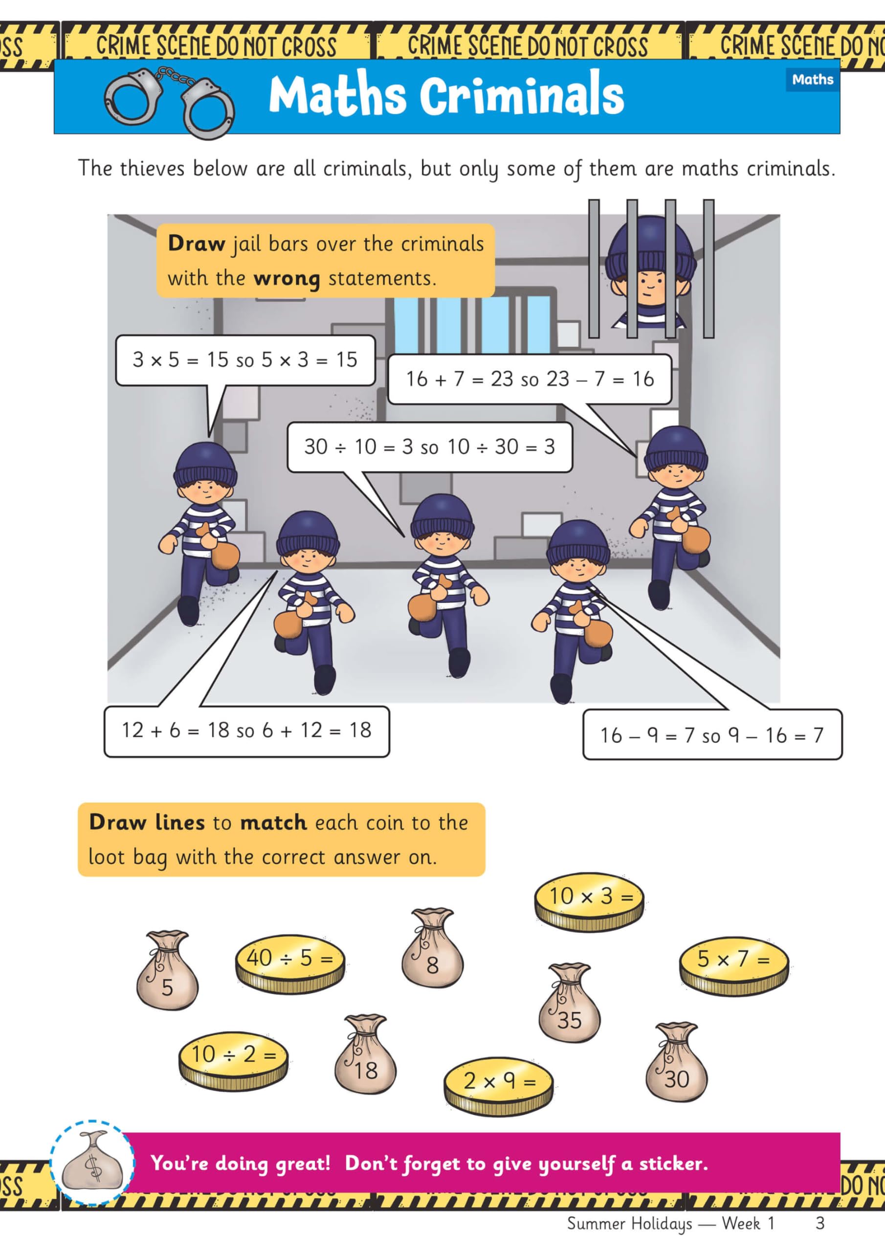 CGP Summer Holidays Activity Workbook - Year 2 to Year 3 Transition | Paperback | English 3