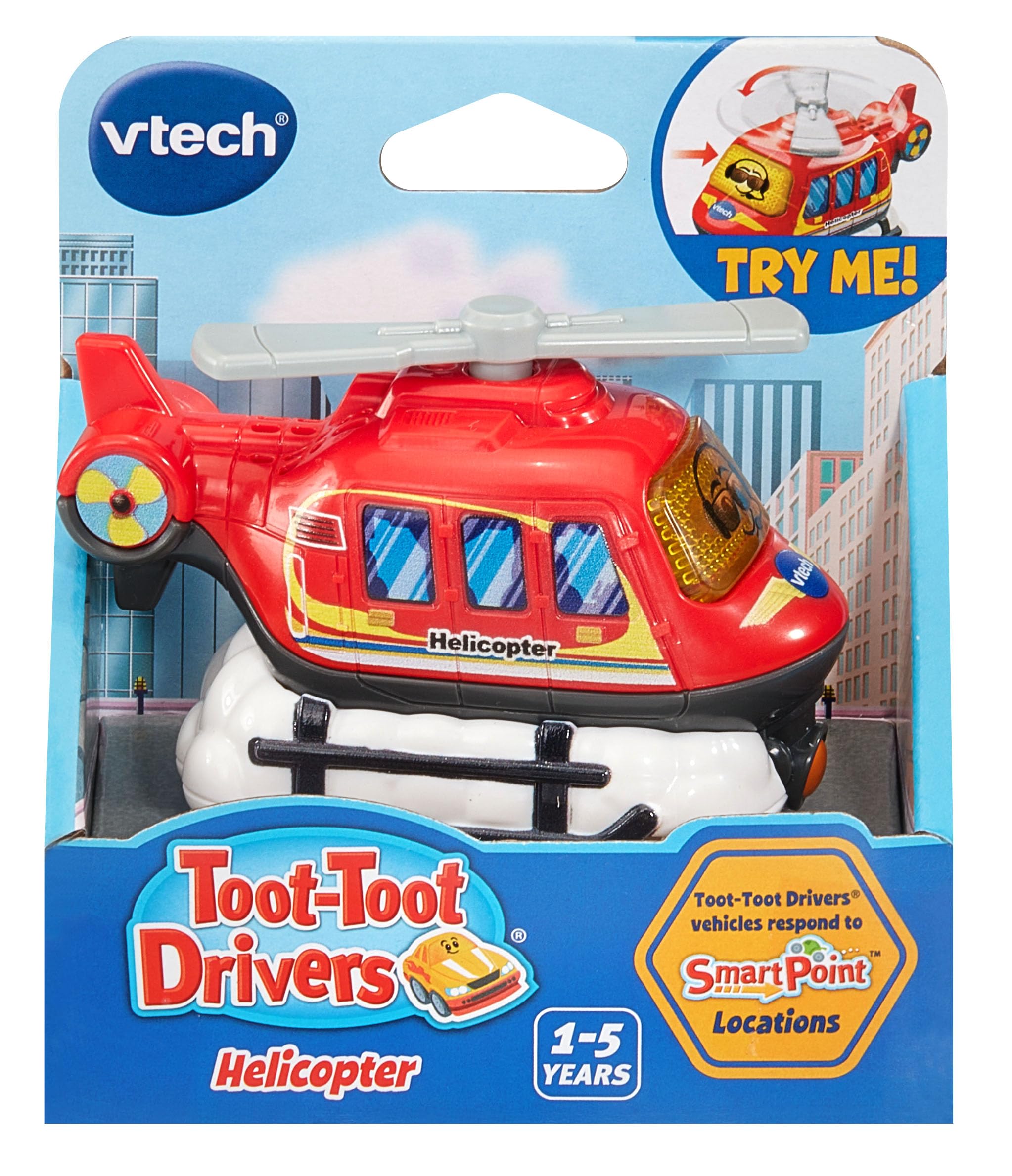 VTech Toot-Toot Drivers Helikopter – Interaktives Musikfahrzeug mit Lichtern und Geräuschen für Kleinkinder 5
